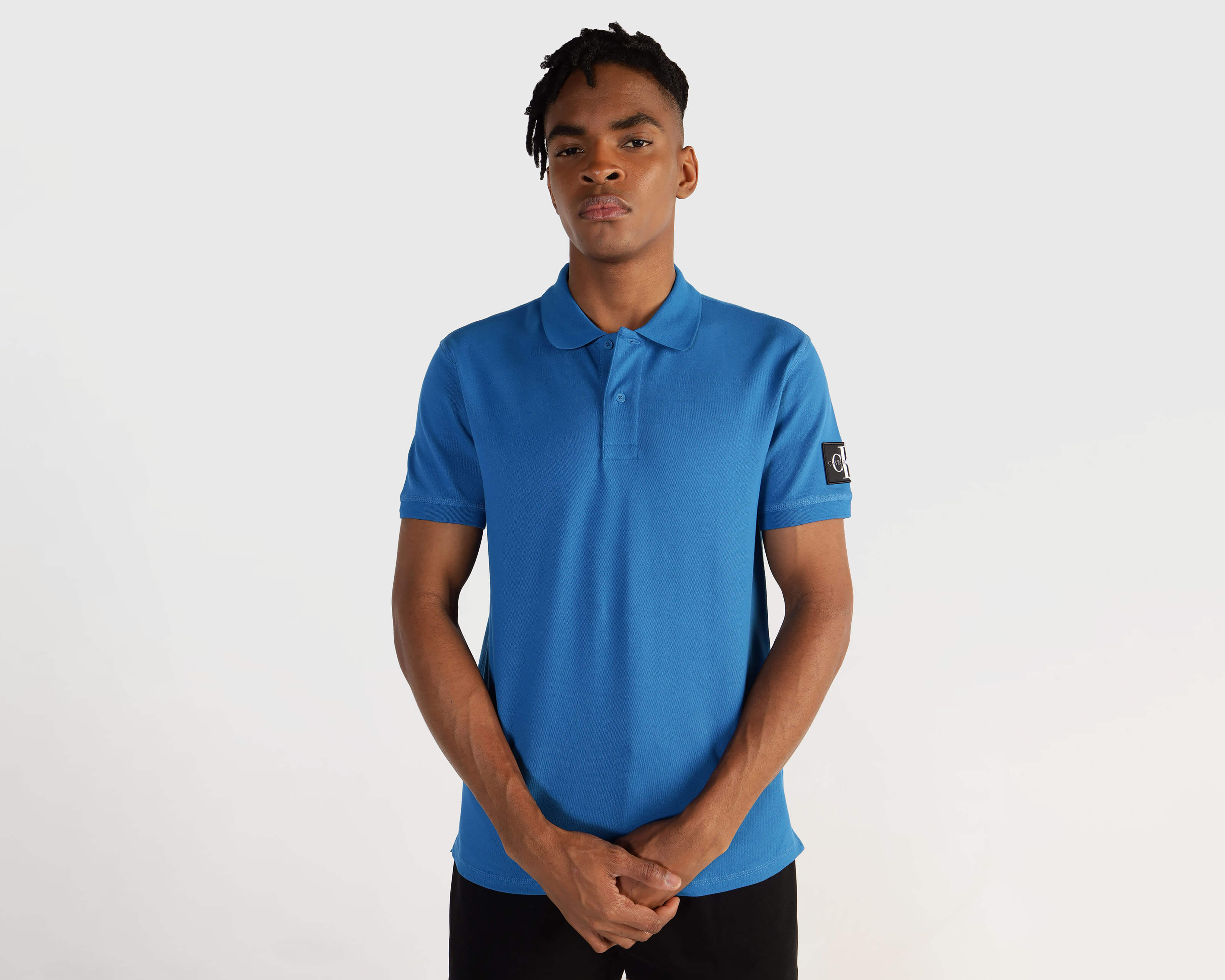 Playera Polo Calvin Klein Azul para Hombre