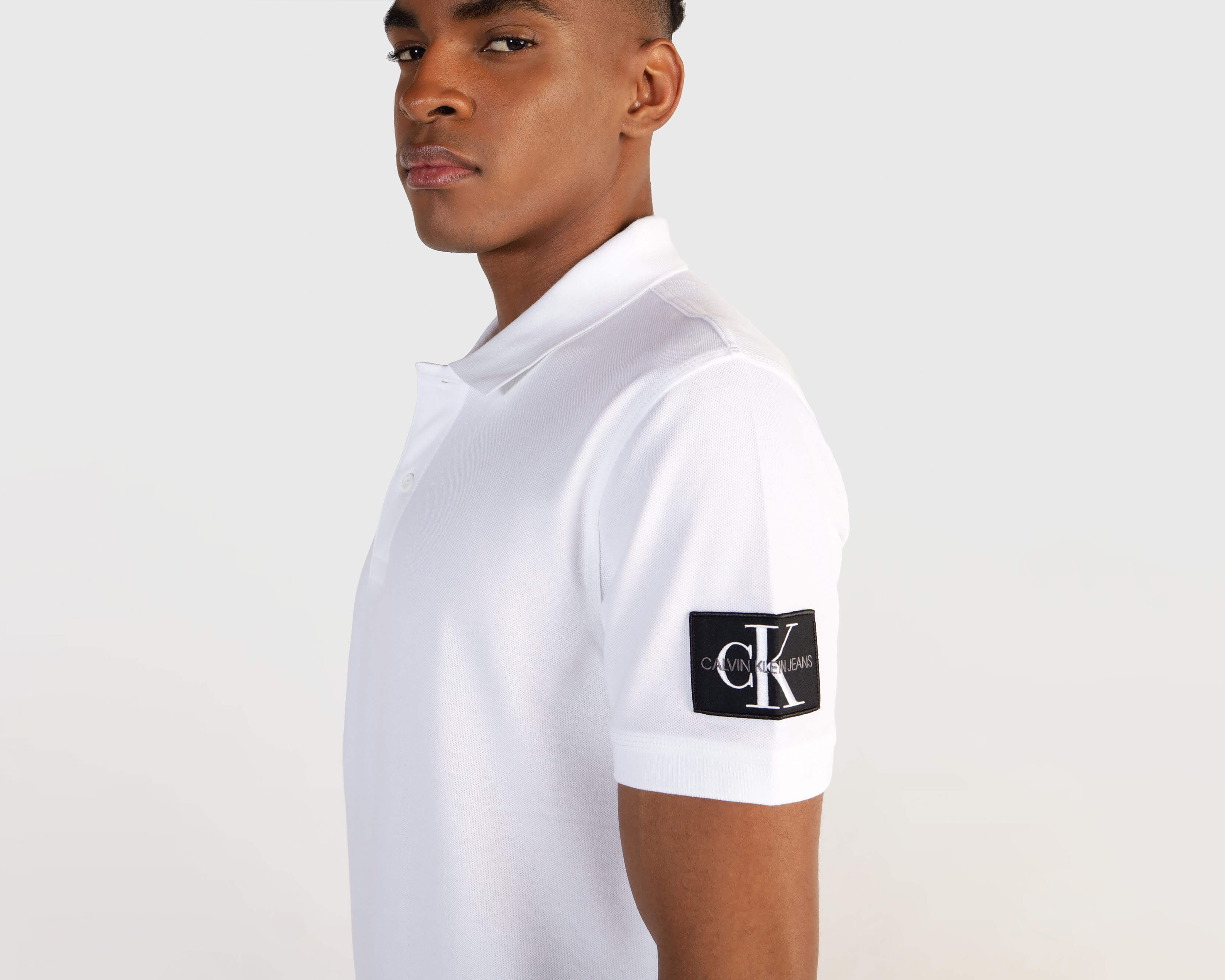 Foto 4 | Foto 4 | Playera Polo Calvin Klein Blanca para Hombre