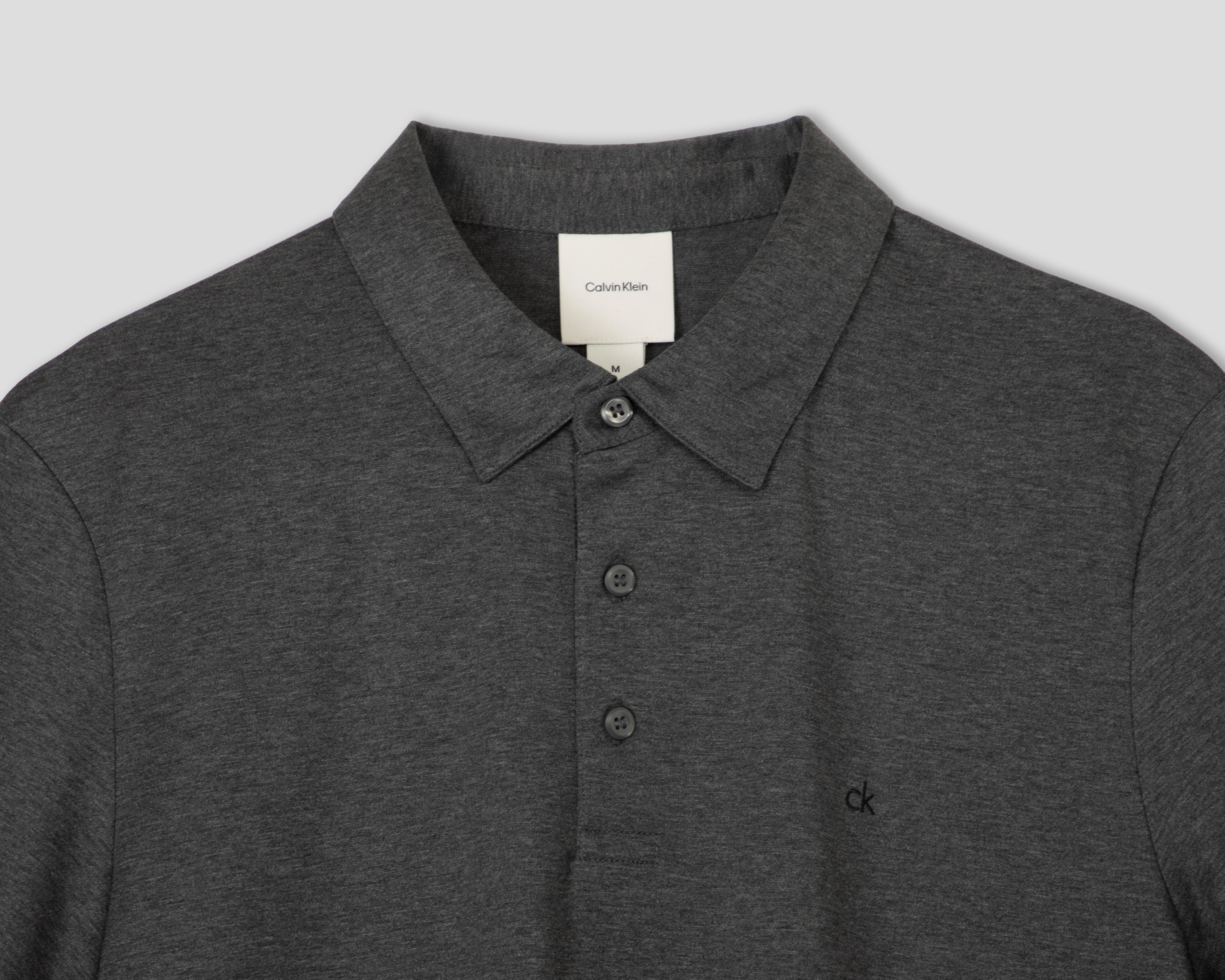 Foto 4 pulgar | Foto 3 | Playera Polo Calvin Klein Gris para Hombre