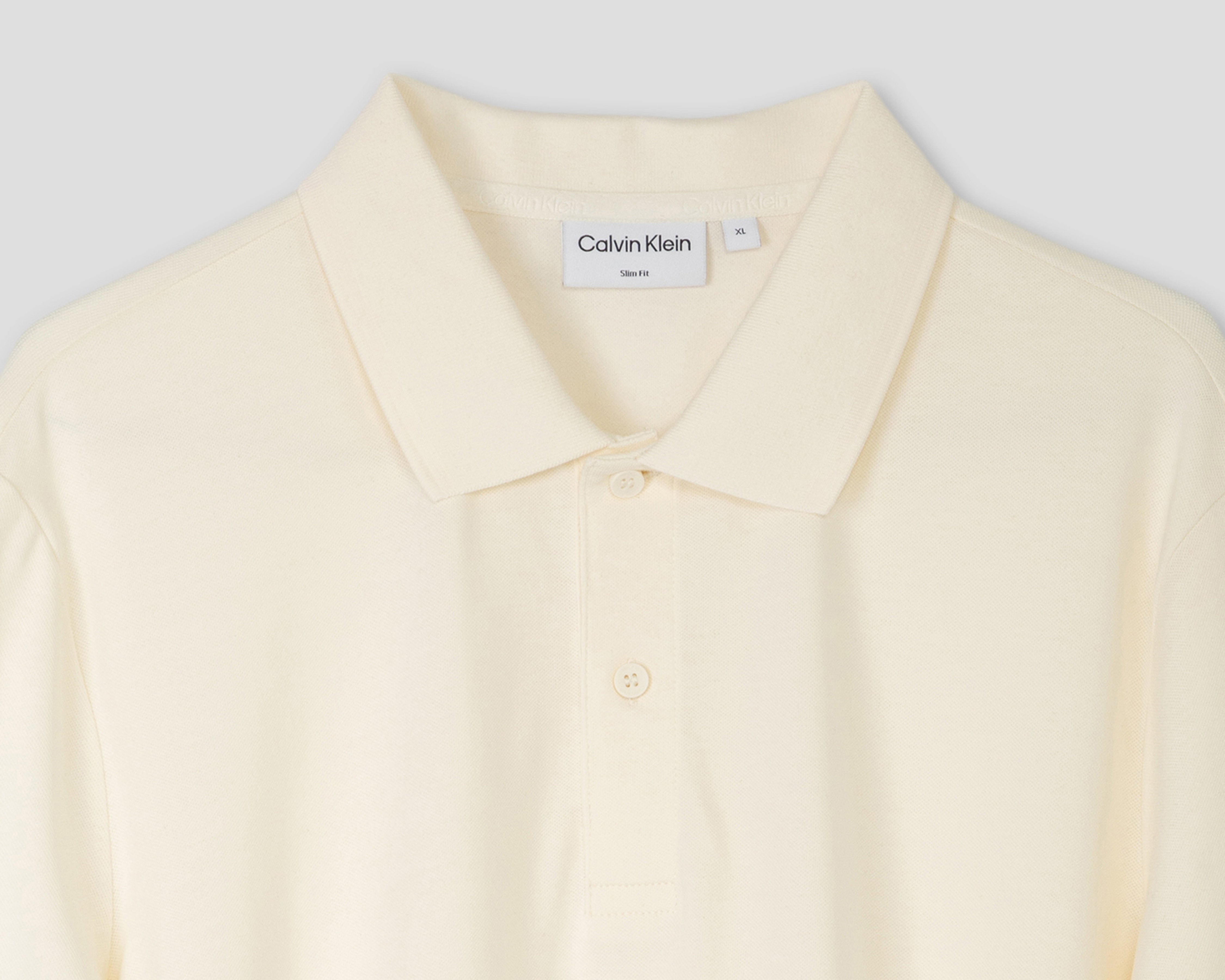 Foto 4 pulgar | Foto 3 | Playera Polo Calvin Klein Beige para Hombre