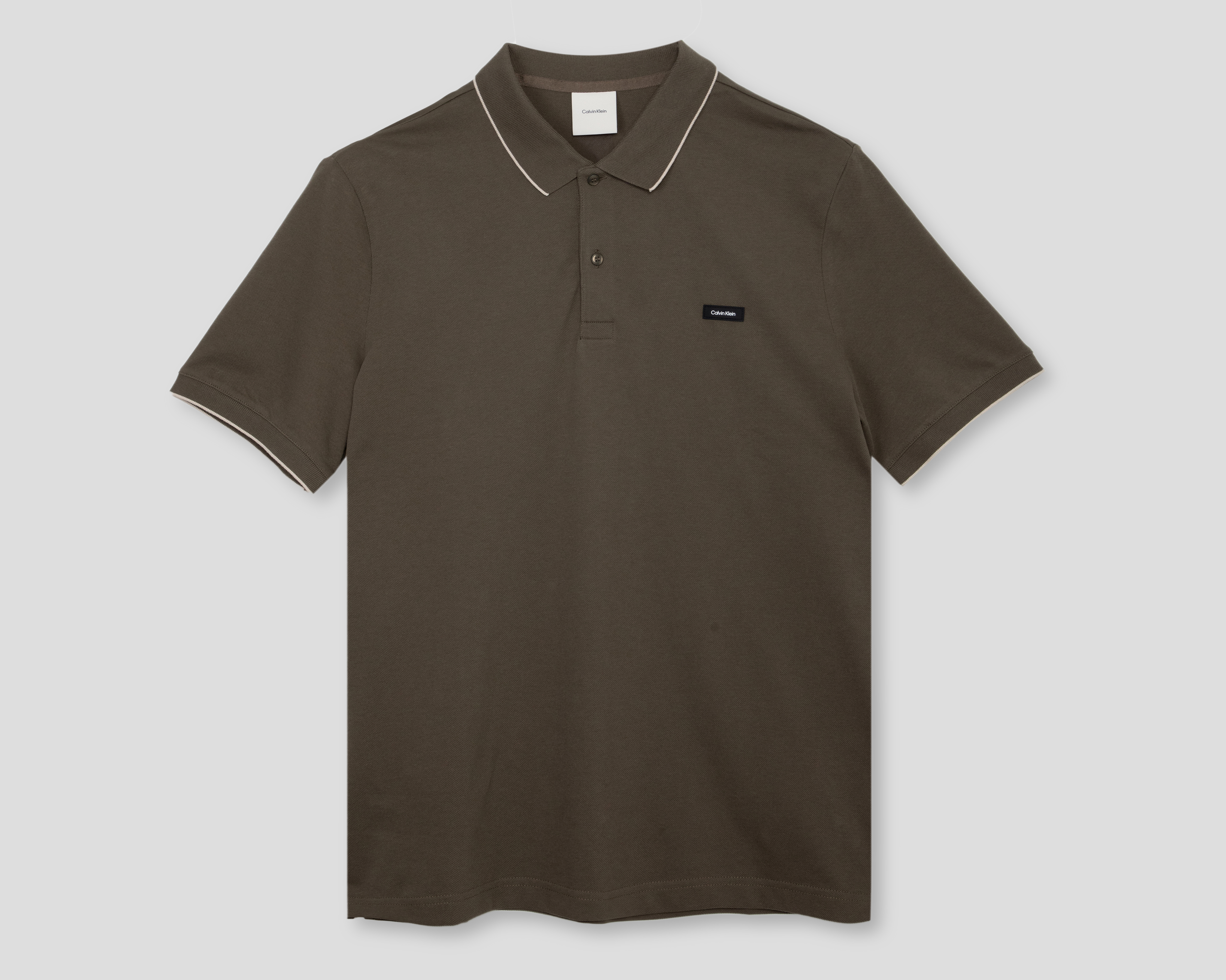 Playera Polo Calvin Klein Verde para Hombre