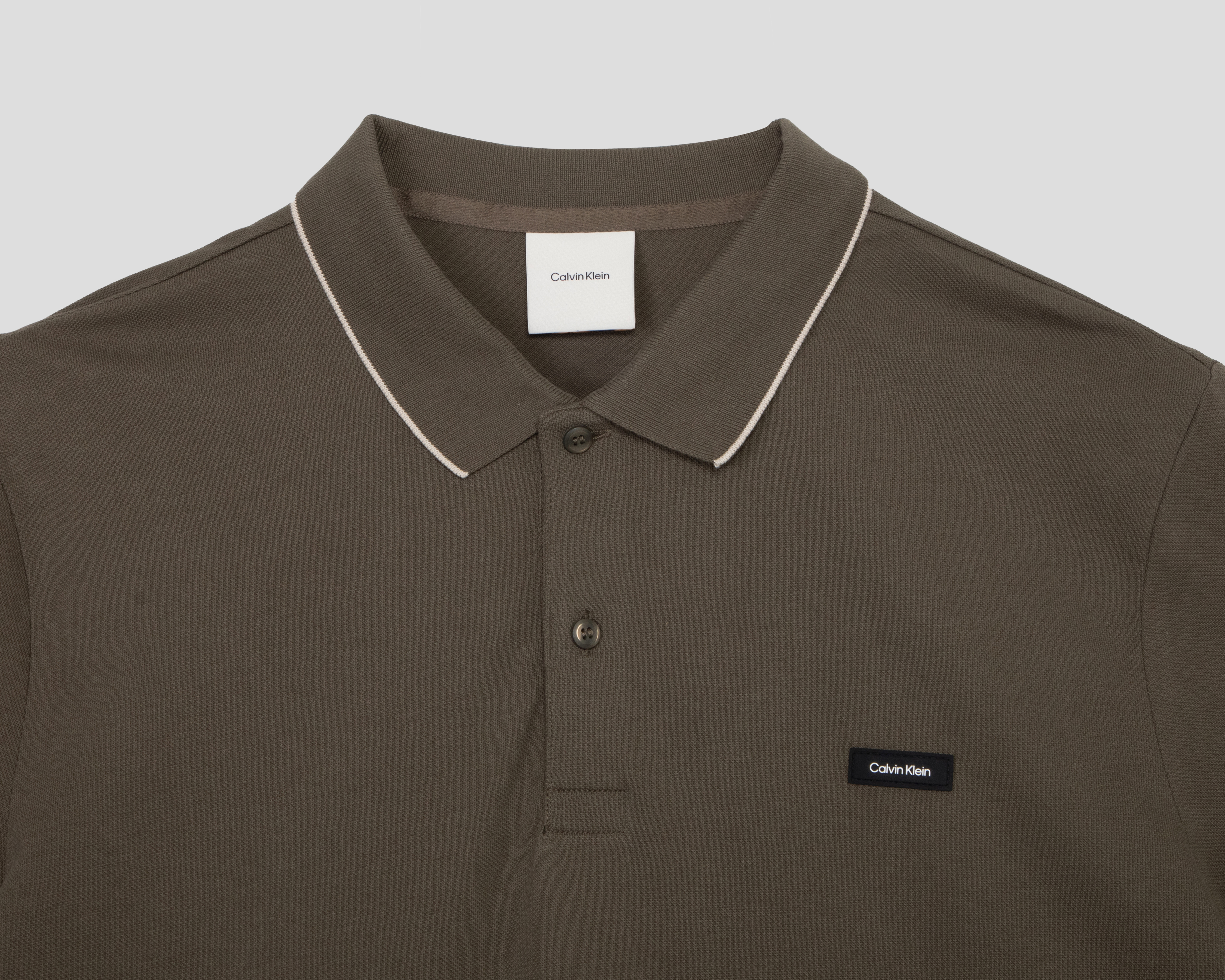 Foto 4 pulgar | Foto 3 | Playera Polo Calvin Klein Verde para Hombre