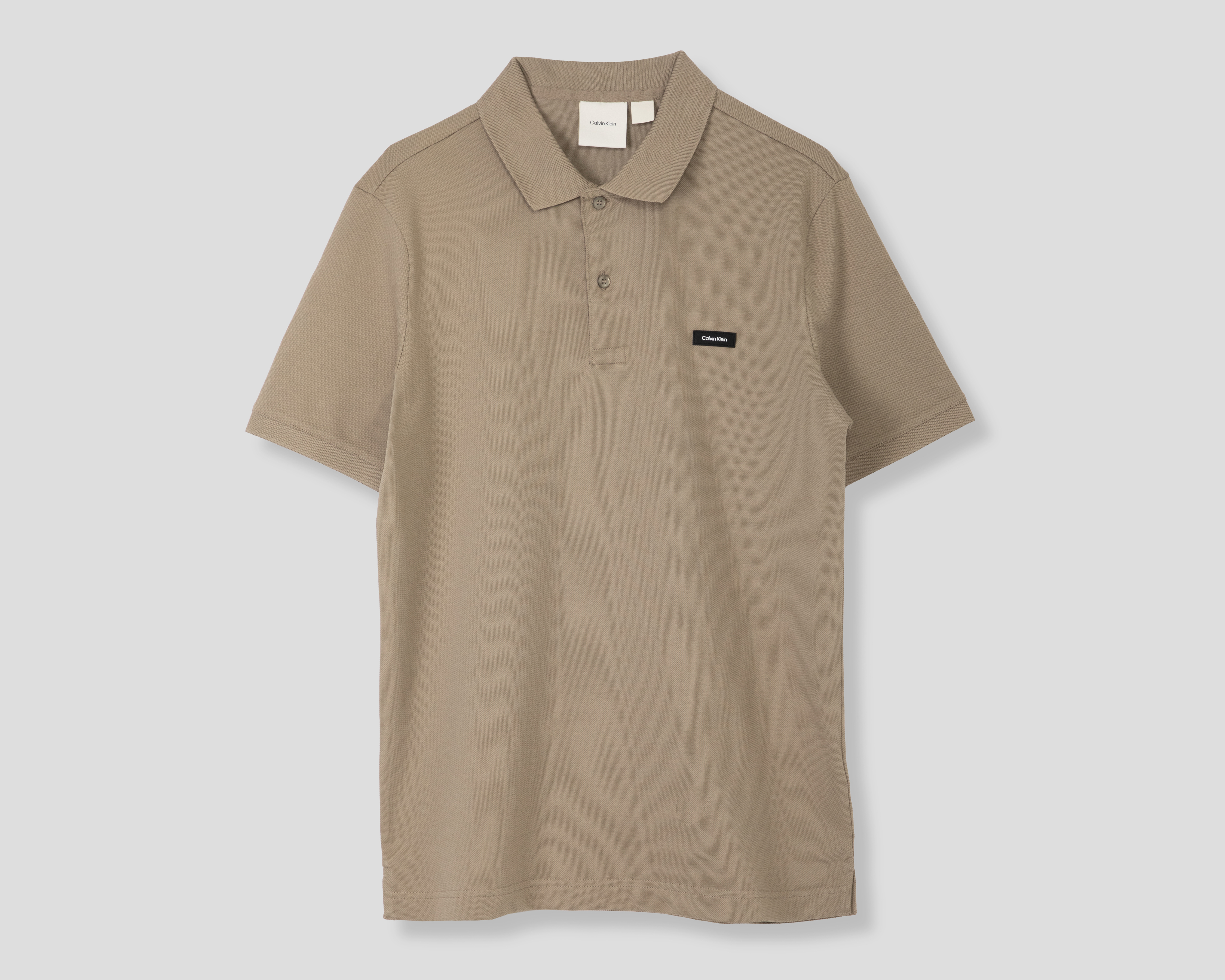 Foto 2 pulgar | Foto 1 | Playera Polo Calvin Klein Beige para Hombre
