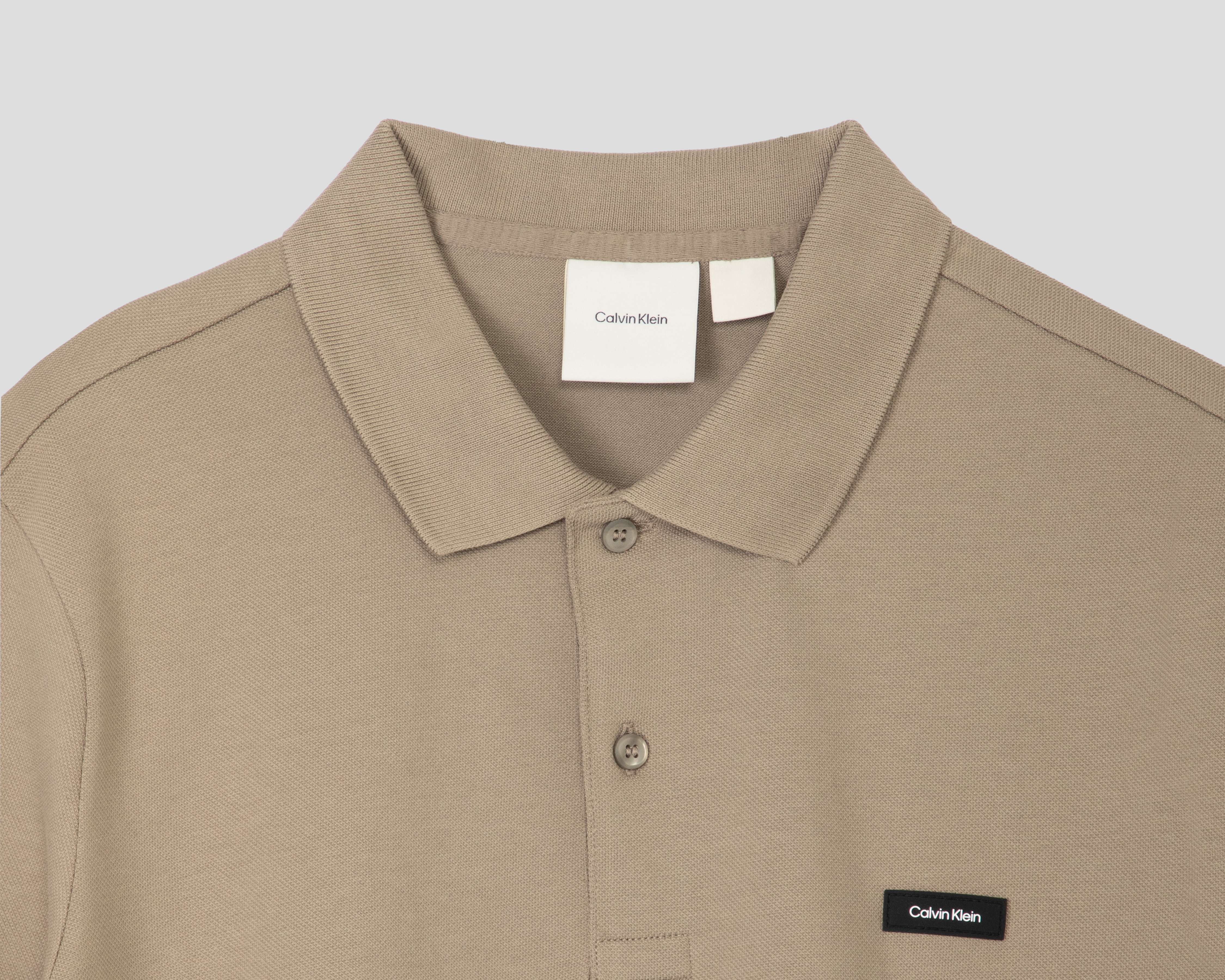 Foto 3 | Foto 3 | Playera Polo Calvin Klein Beige para Hombre