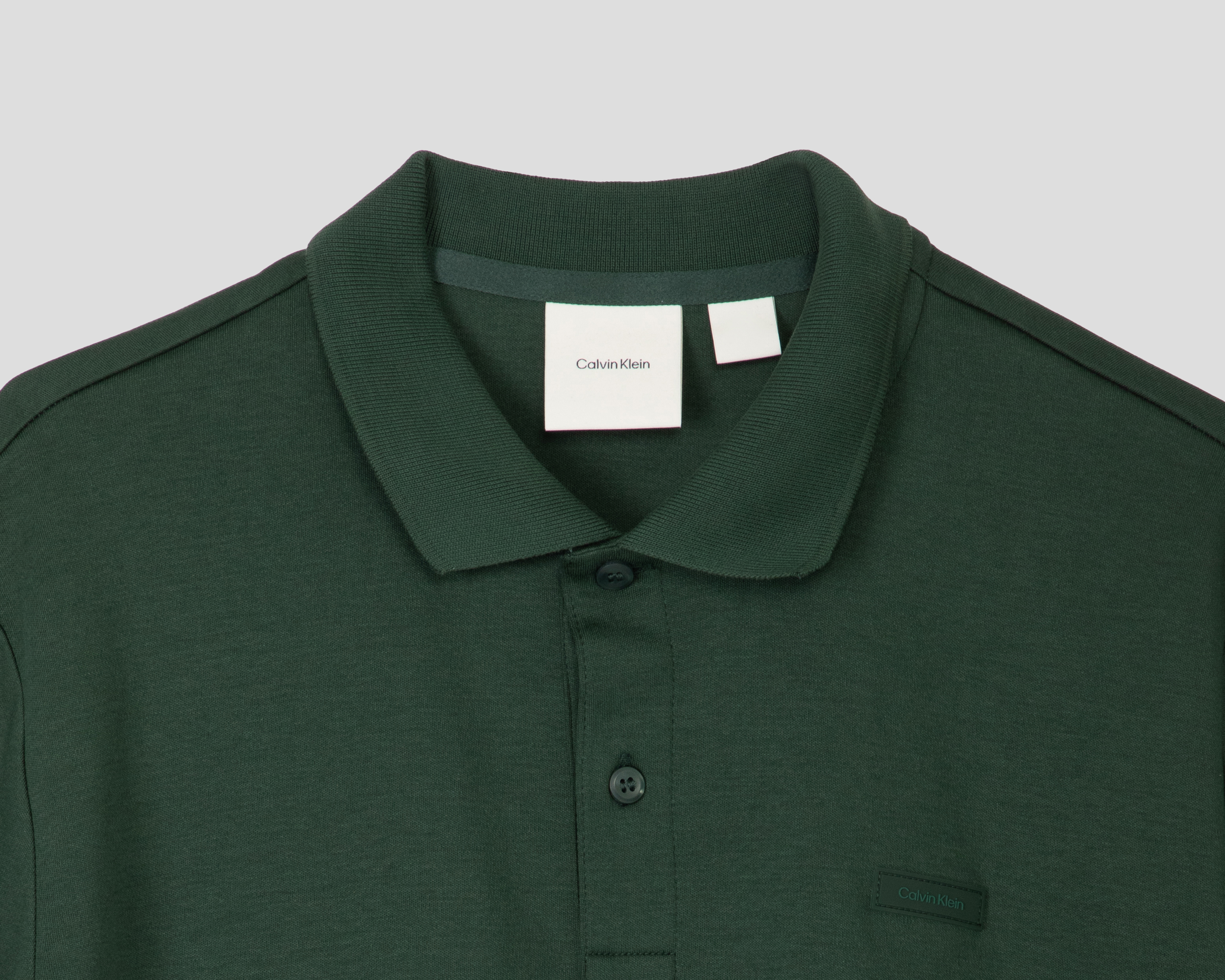 Foto 4 pulgar | Foto 3 | Playera Polo Calvin Klein Verde para Hombre