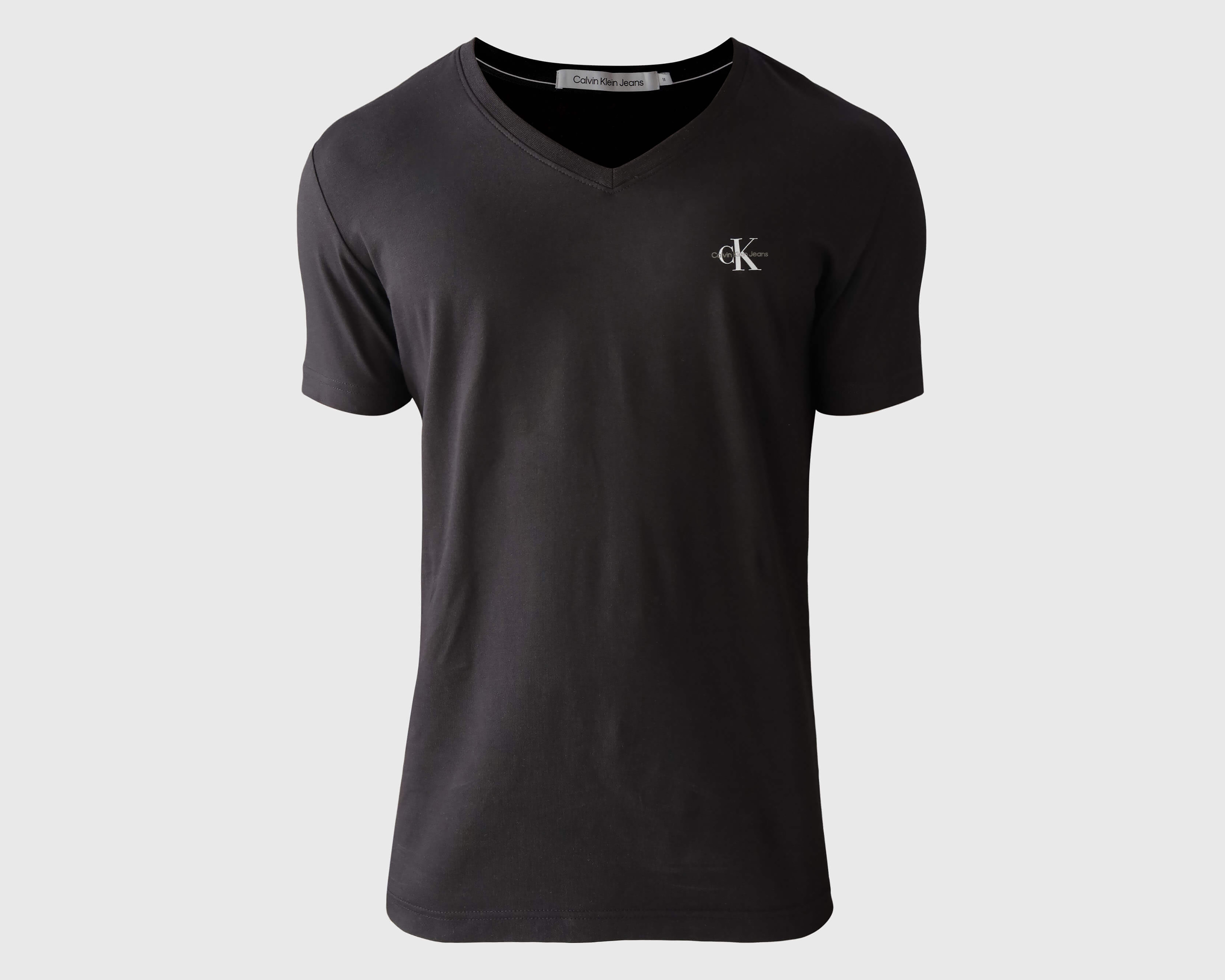 Foto 6 pulgar | Foto 5 | Playera de Cuello V Negra Calvin Klein para Hombre