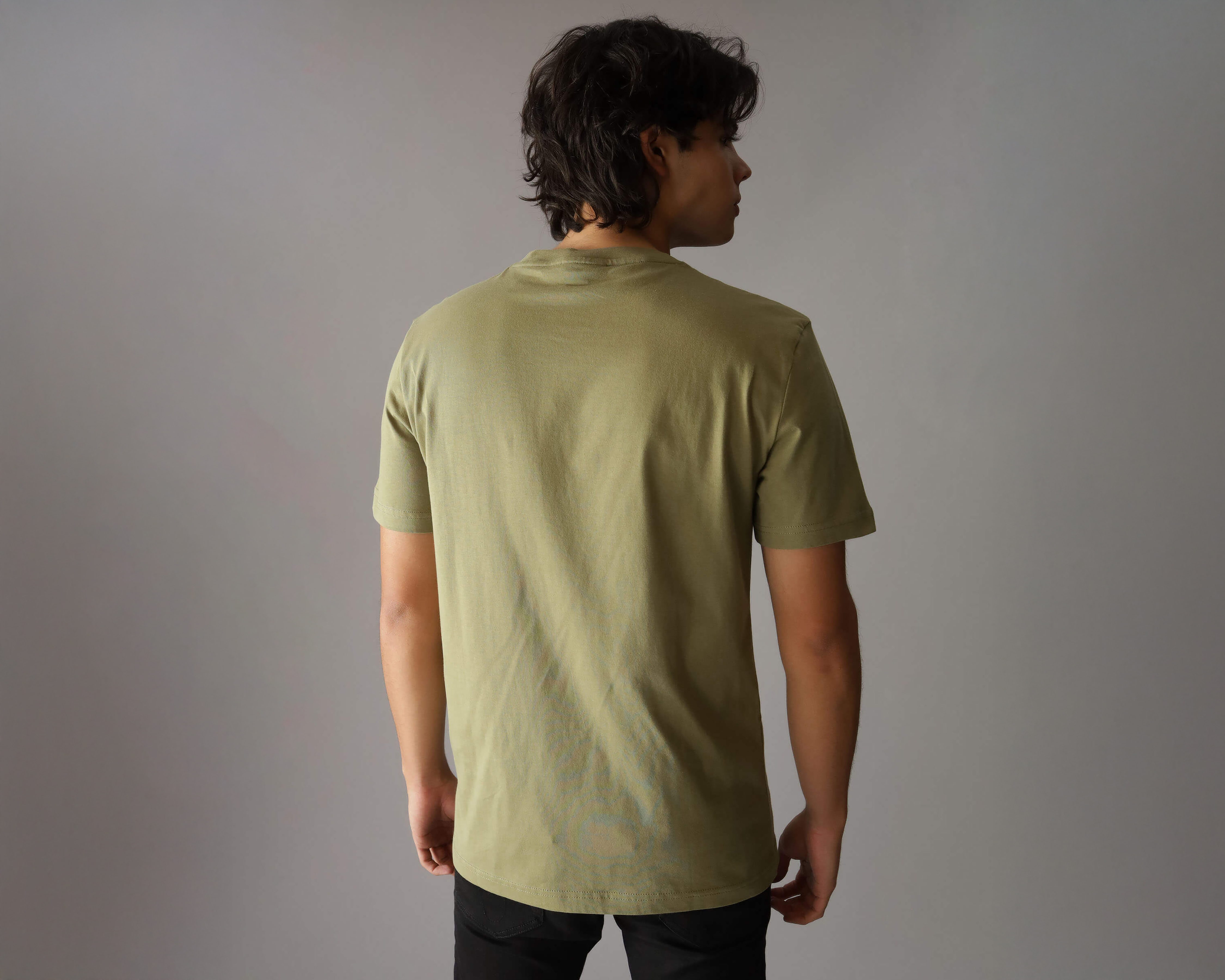 Foto 3 | Foto 3 | Playera de Cuello Redondo Verde Calvin Klein para Hombre