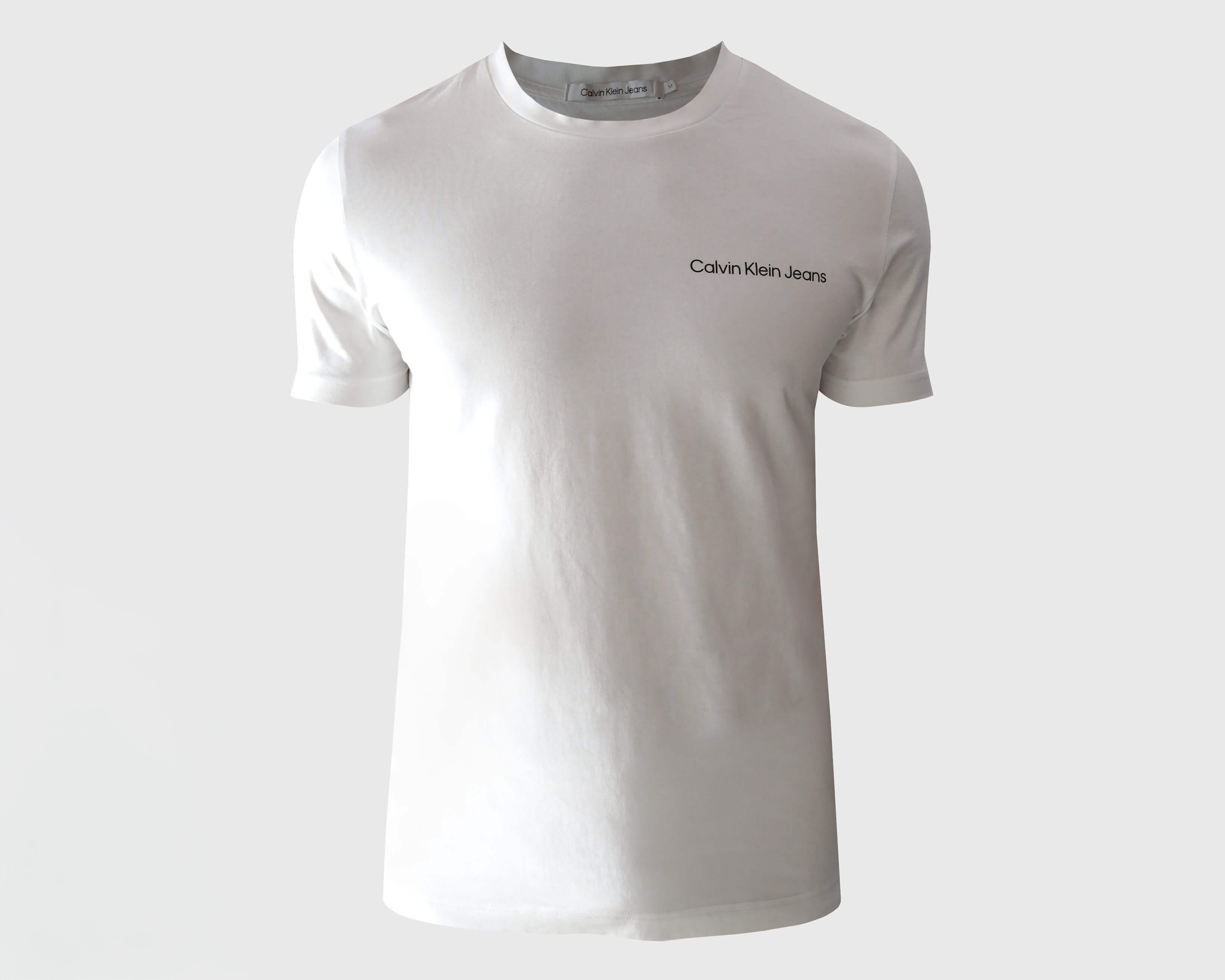 Foto 5 pulgar | Foto 4 | Playera de Cuello Redondo Blanca Calvin Klein para Hombre