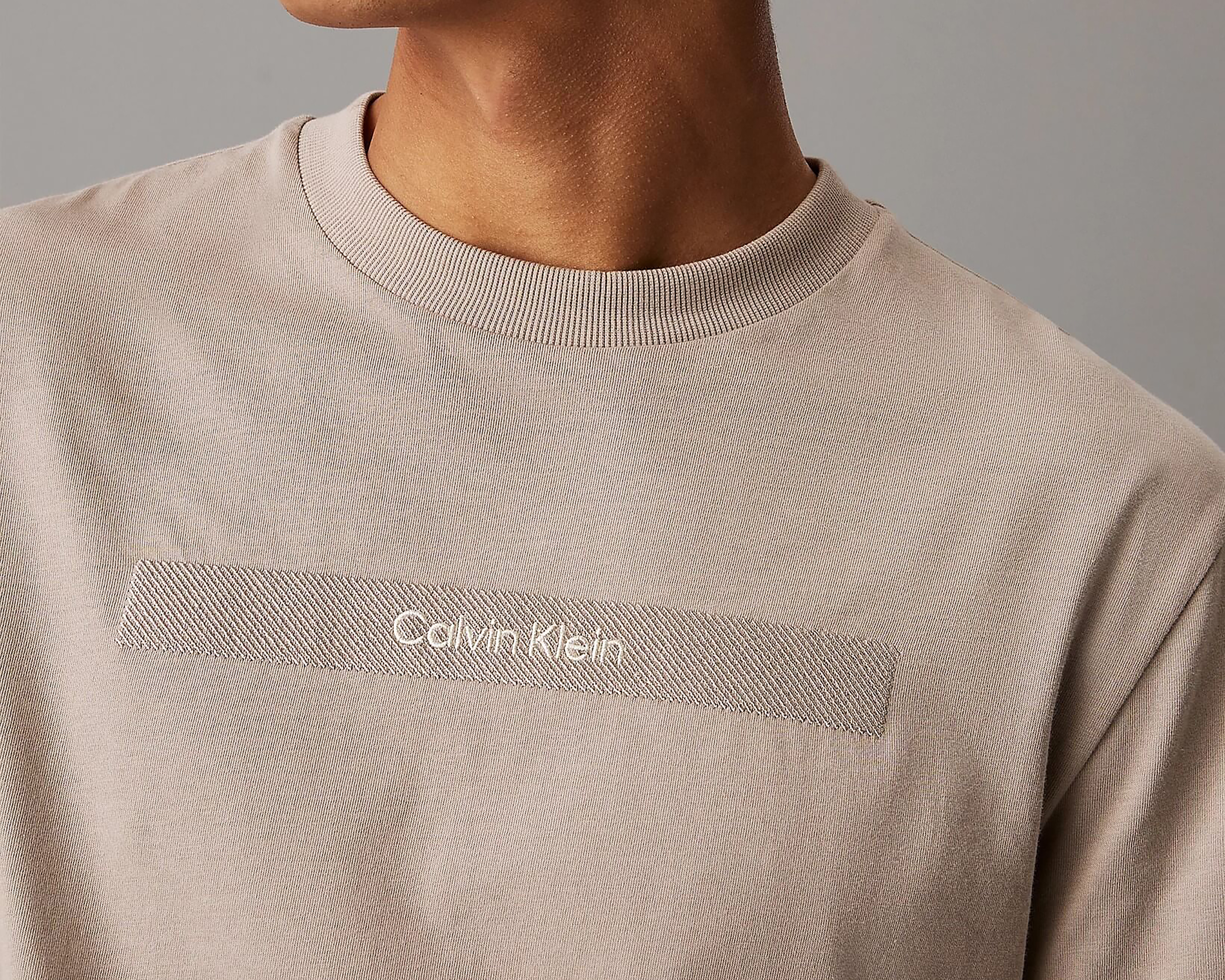 Foto 3 | Foto 3 | Playera de Cuello Redondo Beige Calvin Klein para Hombre