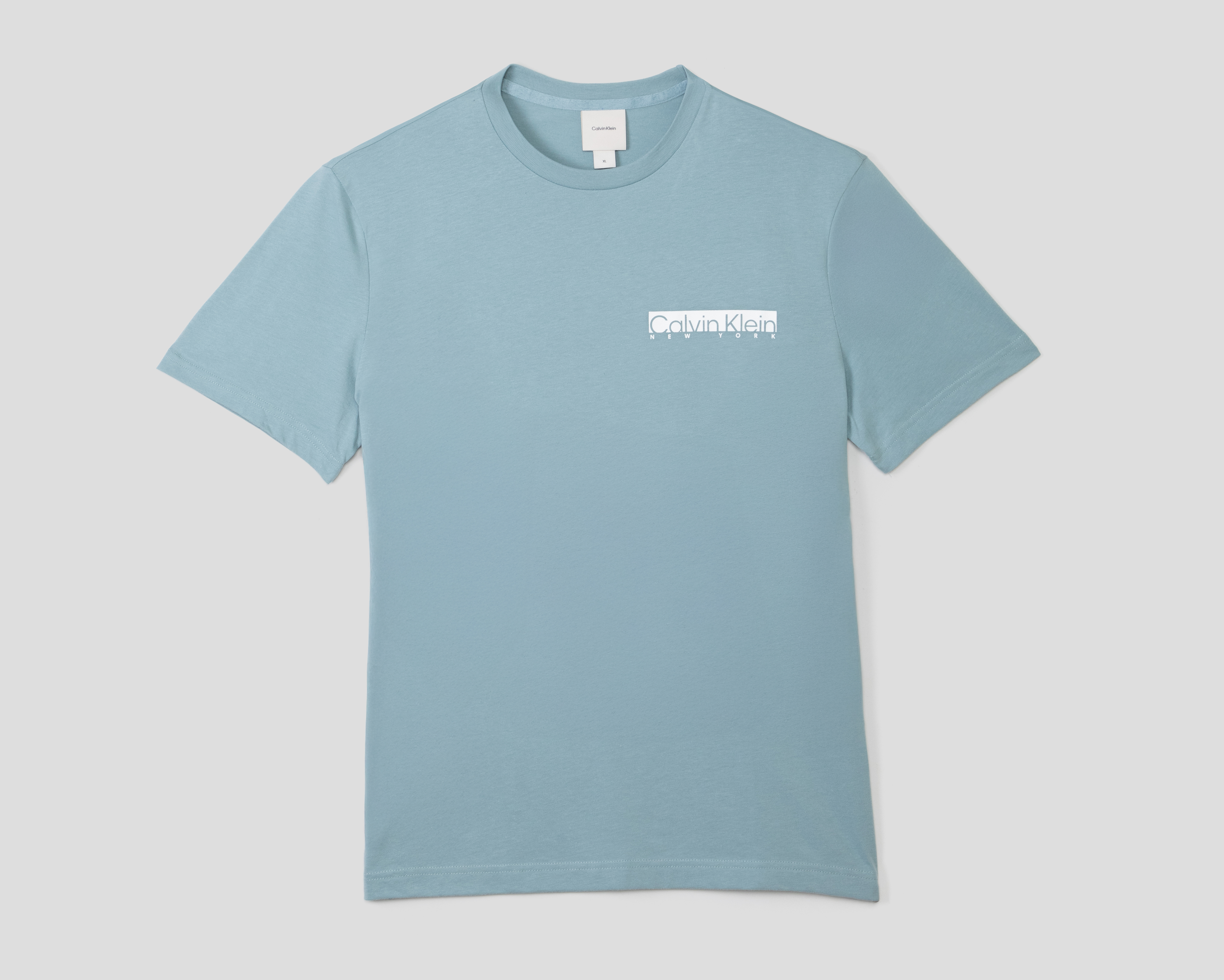 Playera de Cuello Redondo Azul Calvin Klein para Hombre