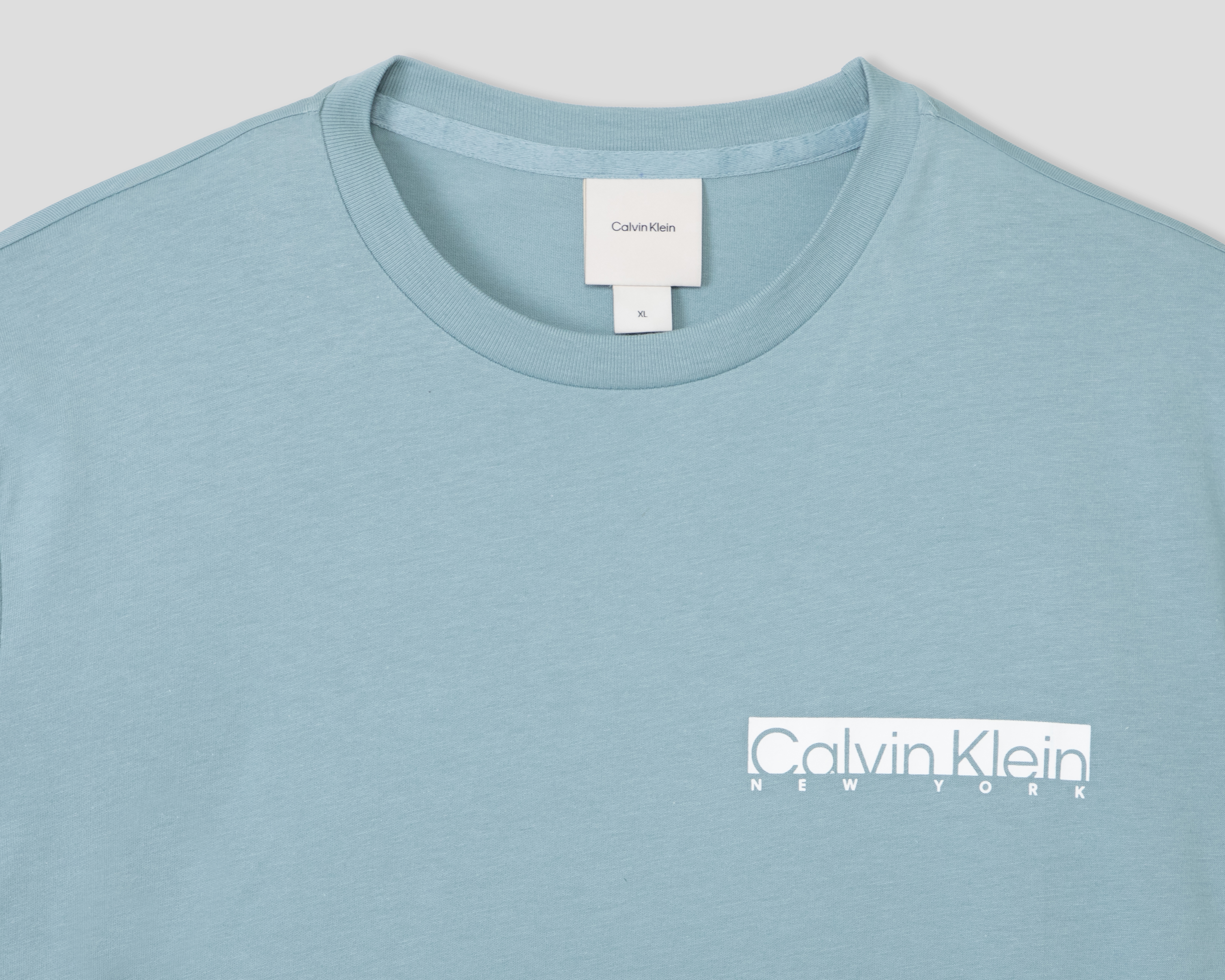 Foto 3 | Foto 3 | Playera de Cuello Redondo Azul Calvin Klein para Hombre