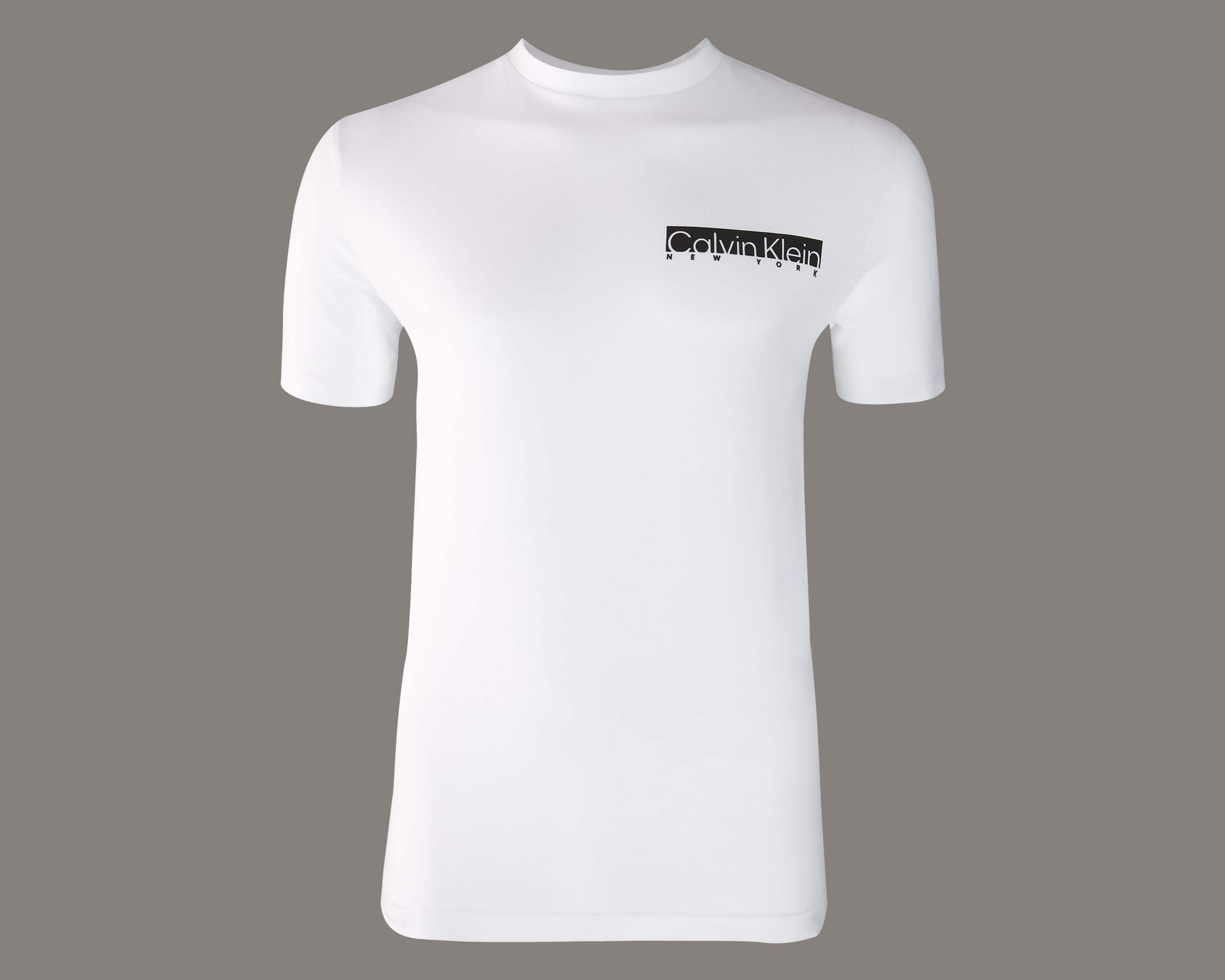 Foto 6 pulgar | Foto 5 | Playera de Cuello Redondo Blanca Calvin Klein para Hombre