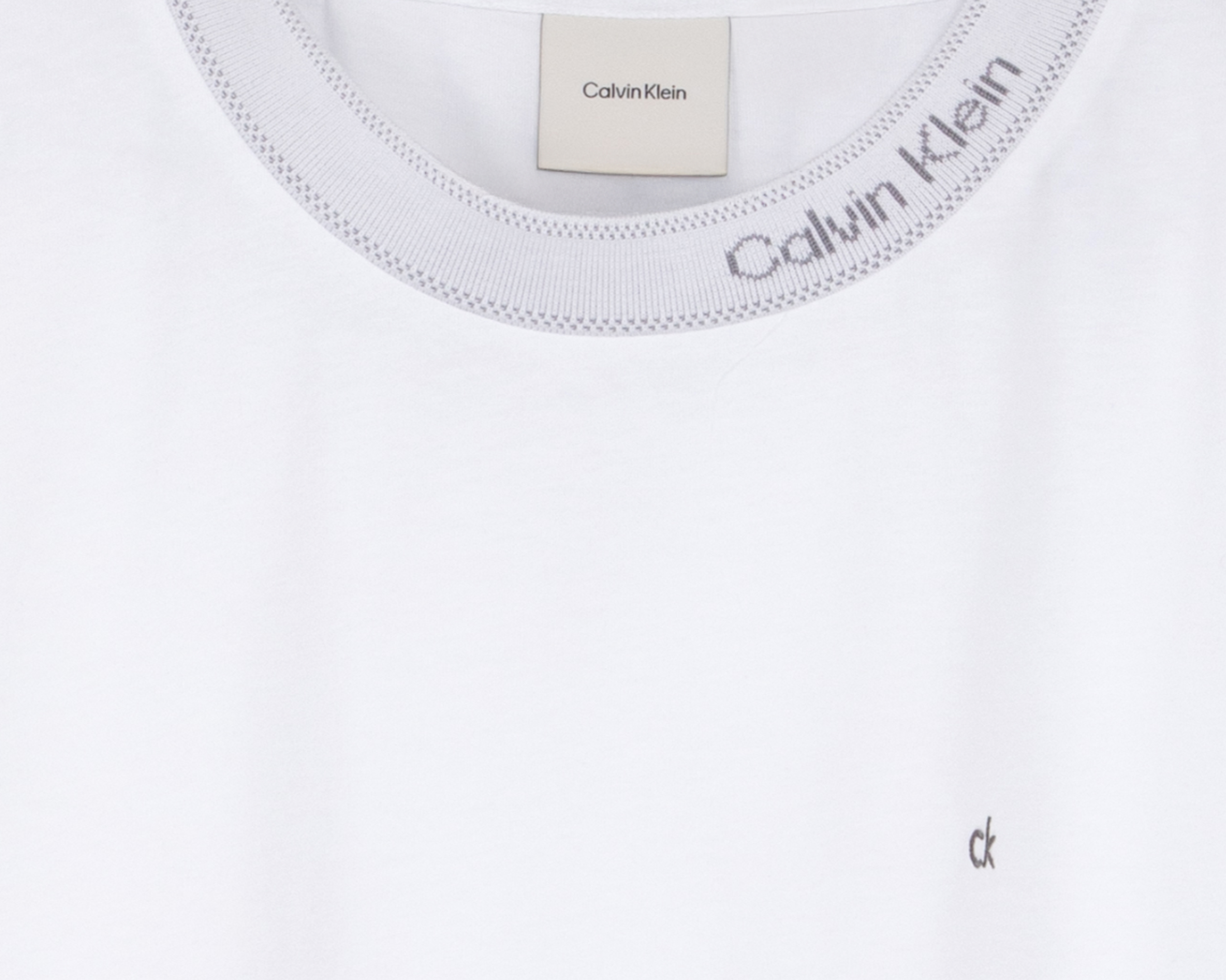 Foto 3 | Foto 3 | Playera de Cuello Redondo Blanca Calvin Klein para Hombre