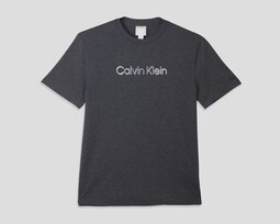 Playera de Cuello Redondo Gris Calvin Klein para Hombre