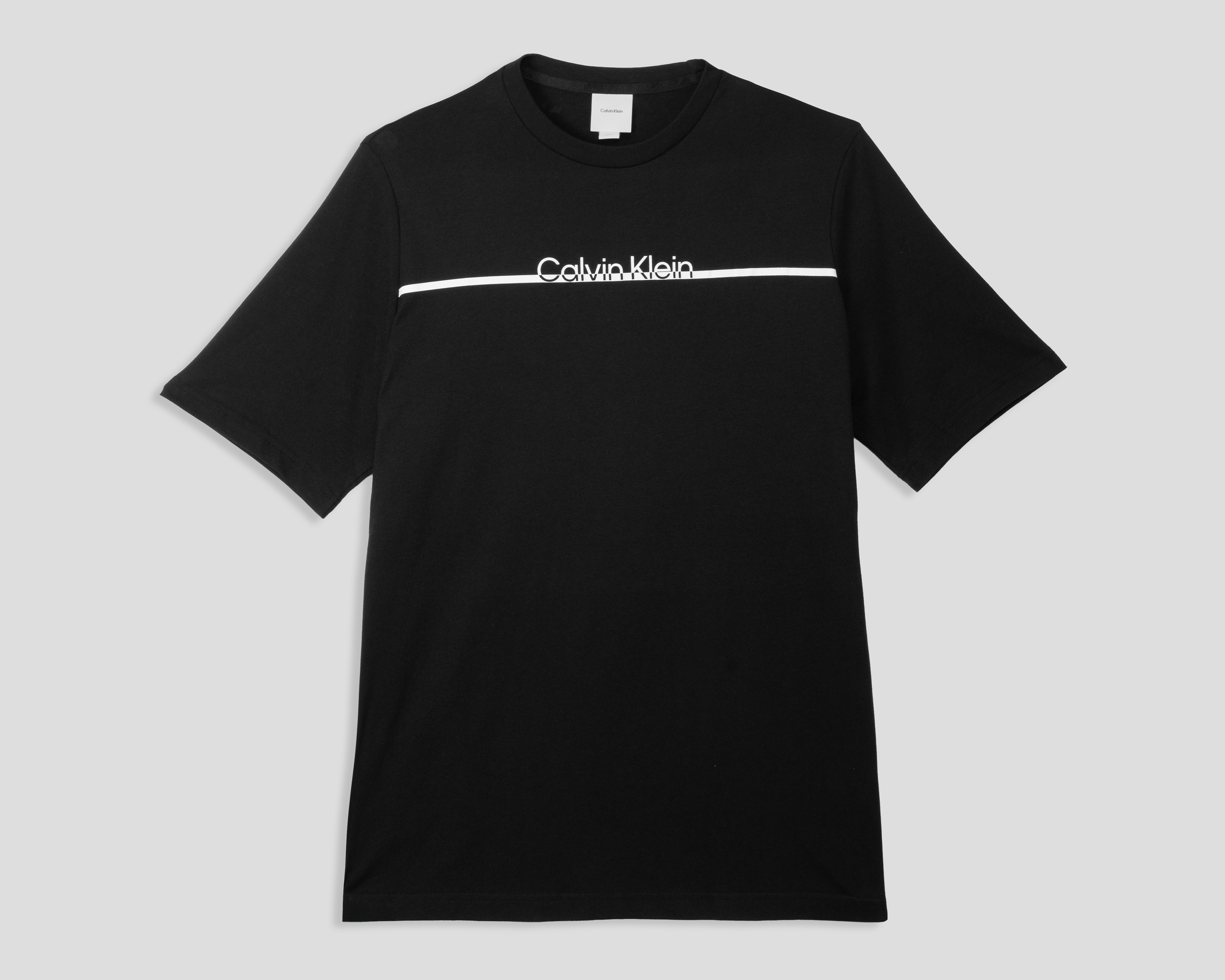 Playera de Cuello Redondo Negro Calvin Klein para Hombre