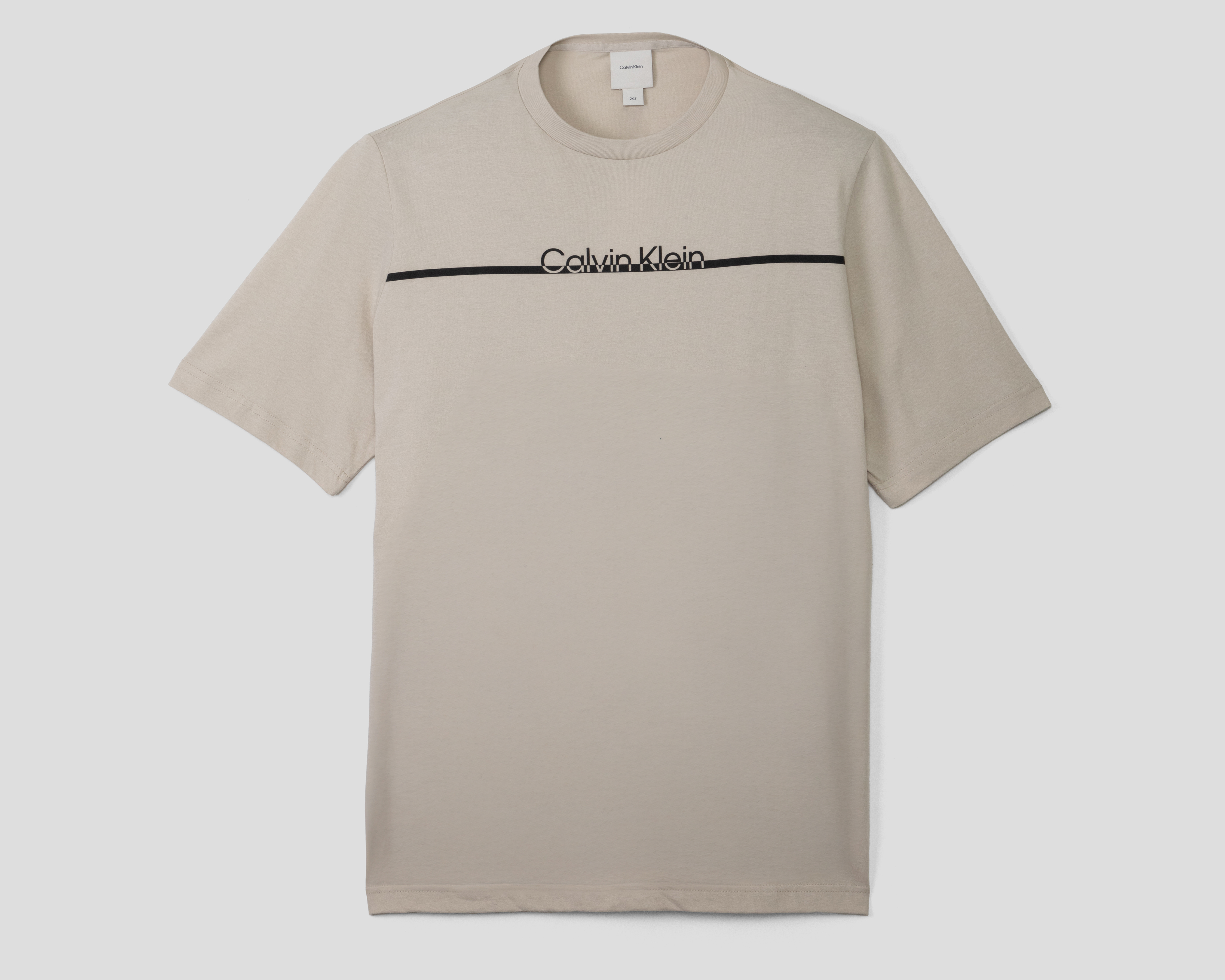 Foto 1 | Foto 1 | Playera de Cuello Redondo Beige Calvin Klein para Hombre