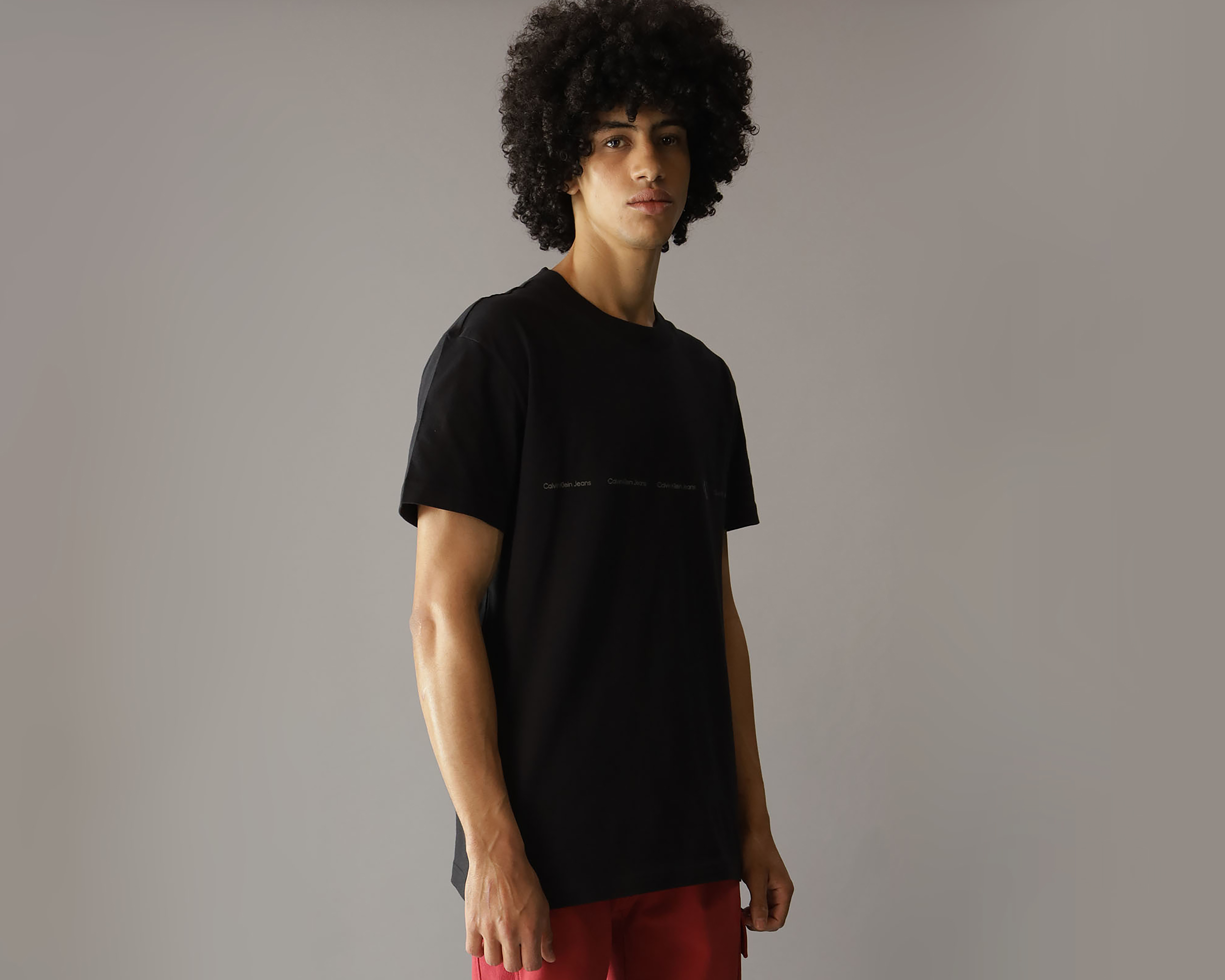 Foto 1 | Foto 1 | Playera de Cuello Redondo Negra Calvin Klein para Hombre