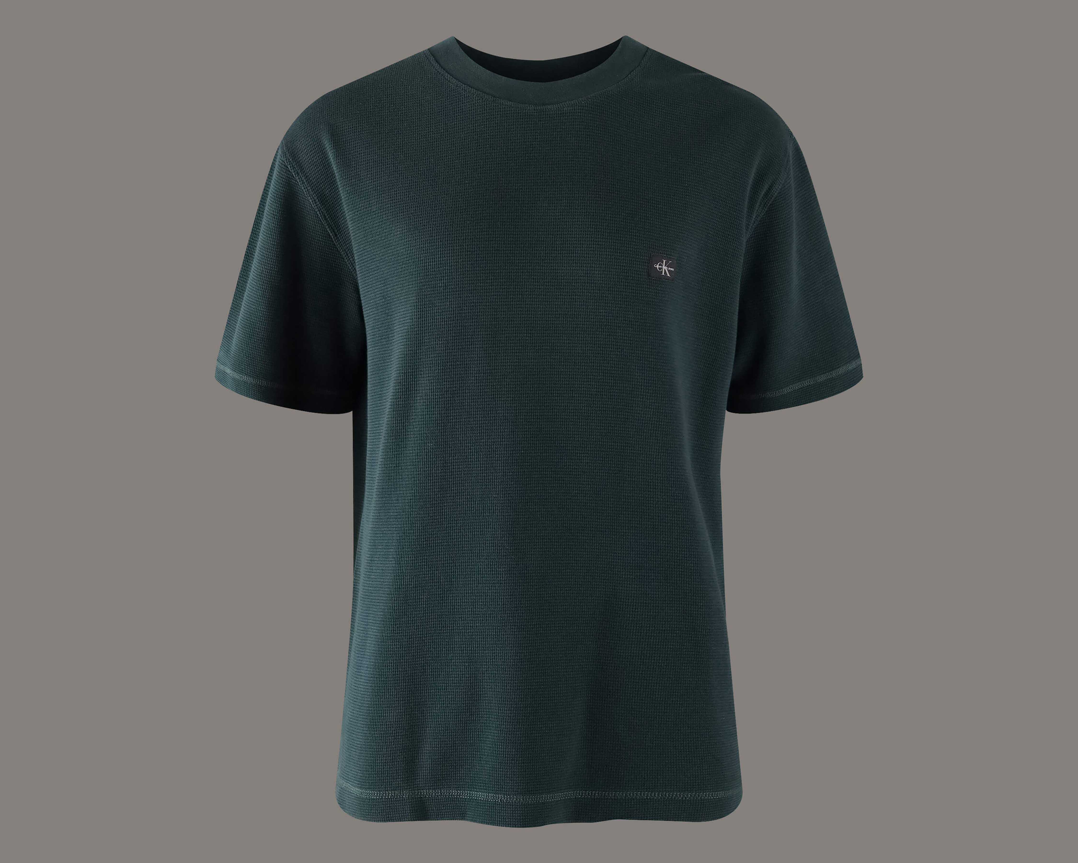 Foto 6 pulgar | Foto 5 | Playera de Cuello Redondo Verde Calvin Klein para Hombre