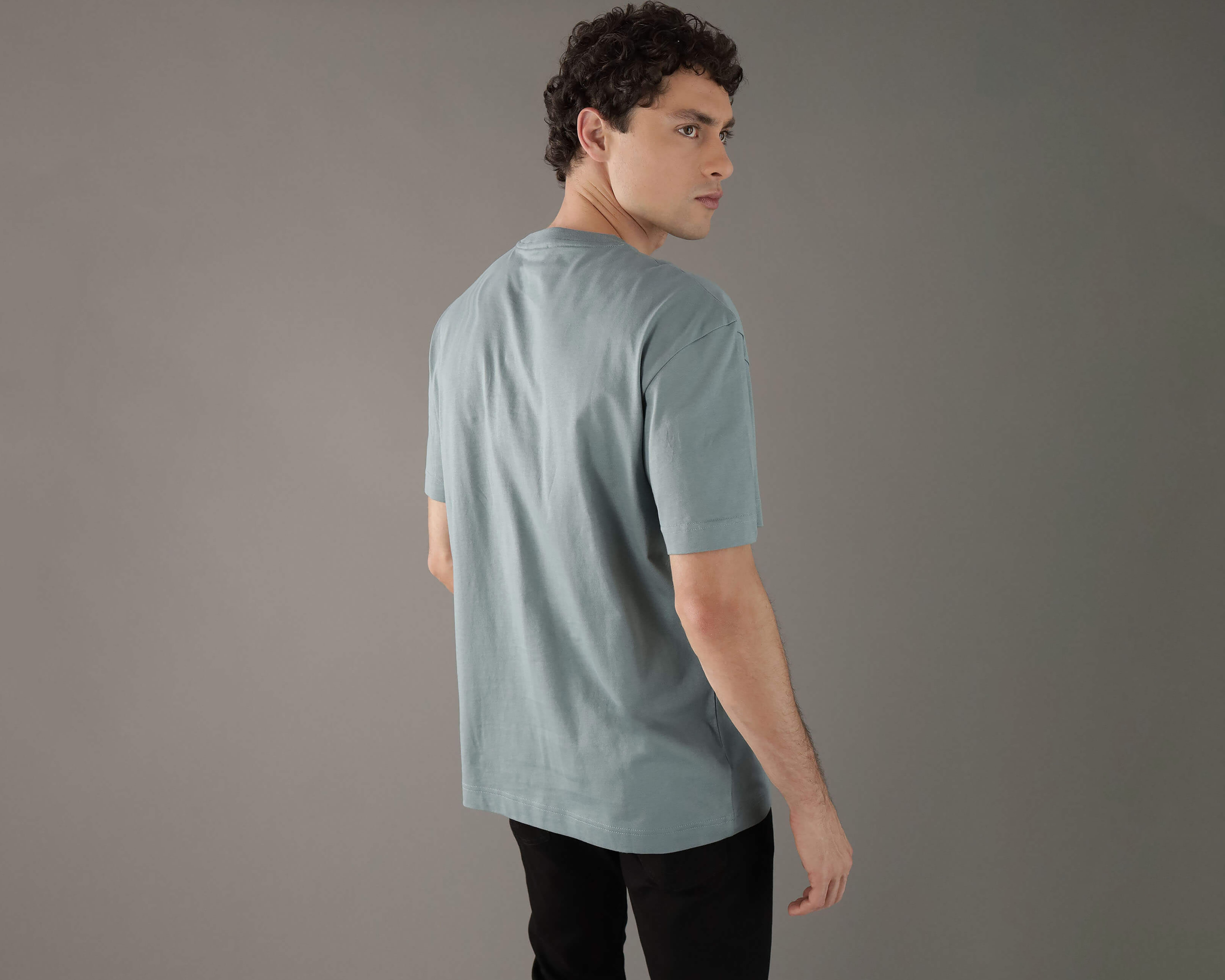 Foto 3 | Foto 3 | Playera de Cuello Redondo Azul Calvin Klein para Hombre