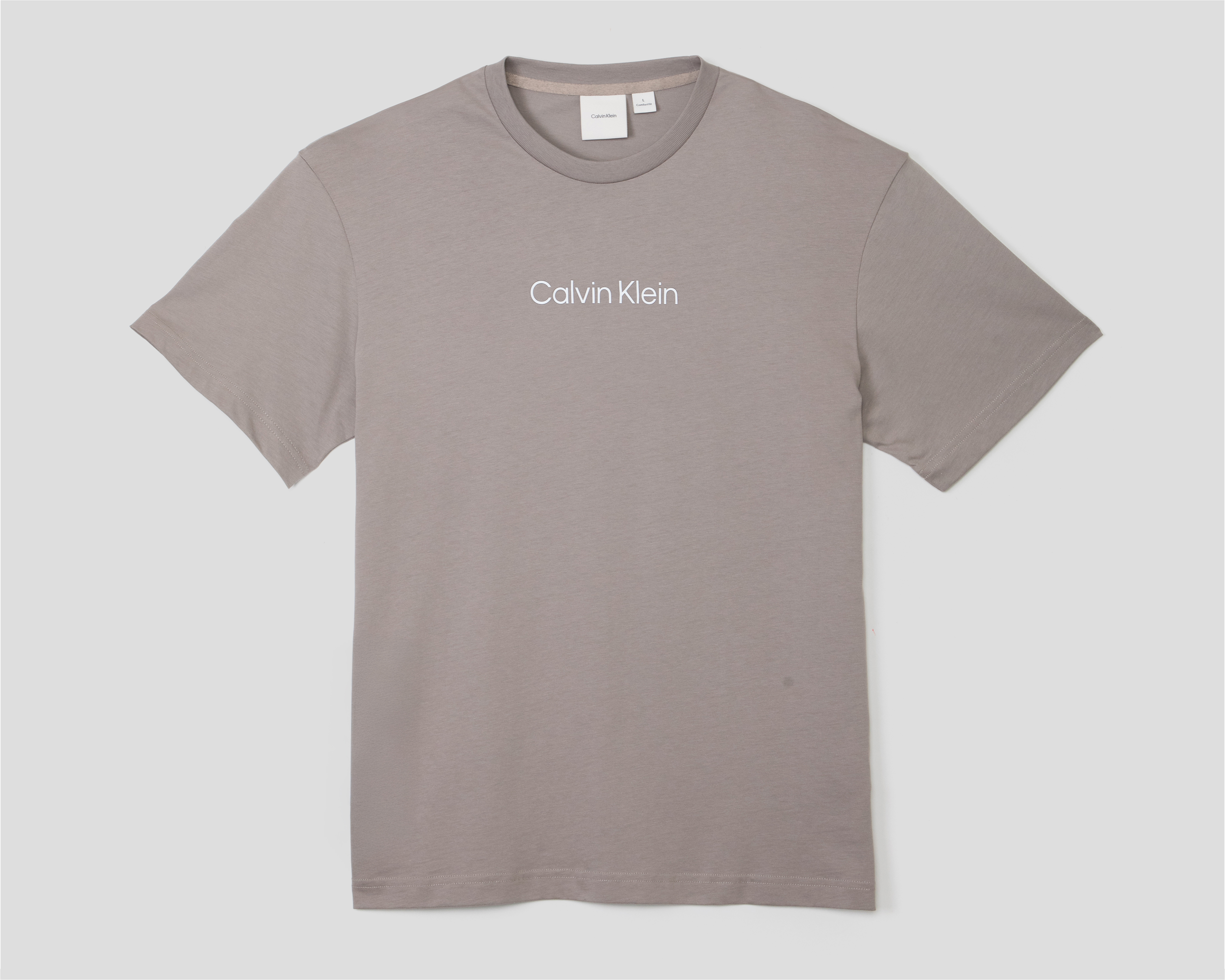 Playera de Cuello Redondo Gris Calvin Klein para Hombre