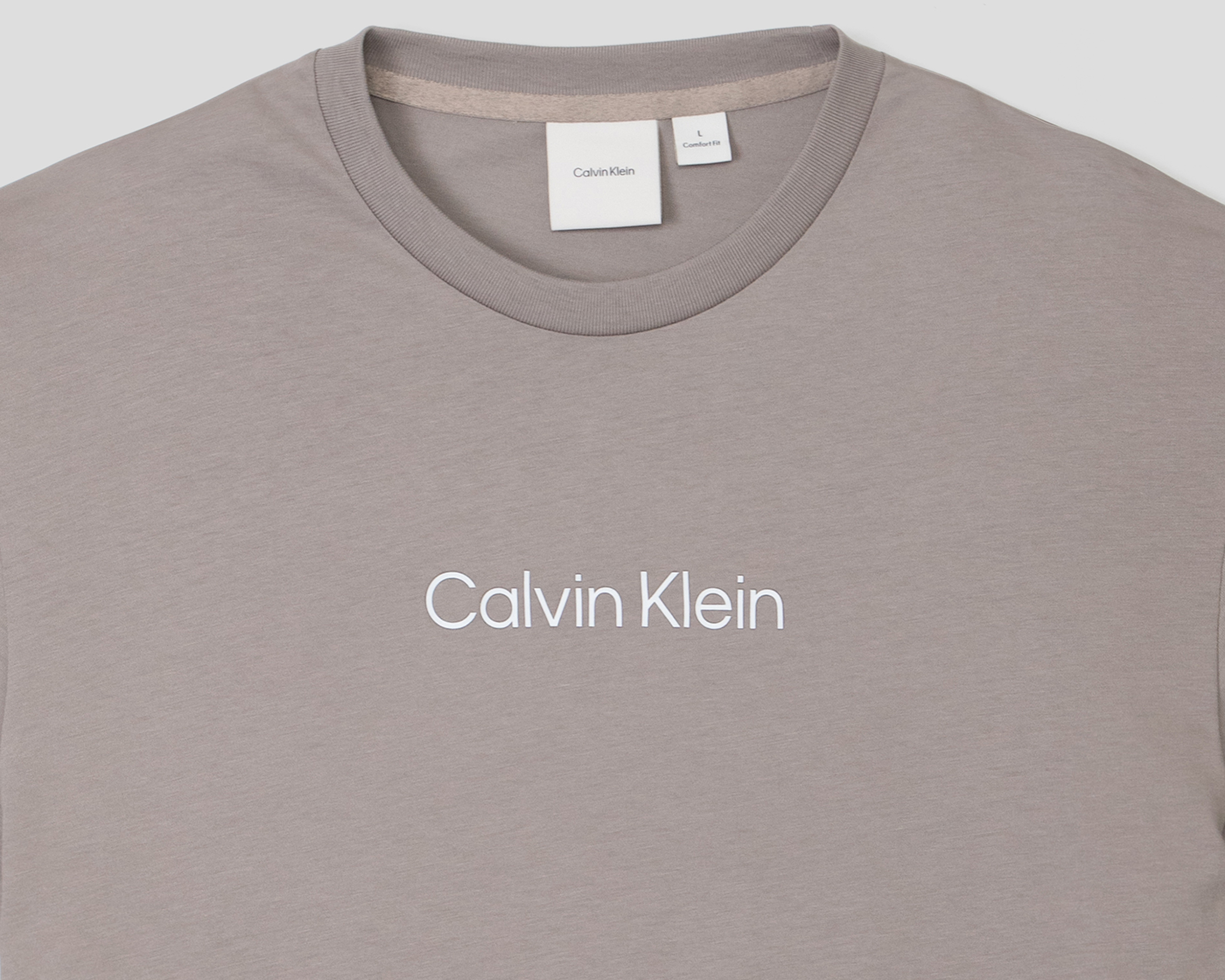 Foto 3 | Foto 3 | Playera de Cuello Redondo Gris Calvin Klein para Hombre
