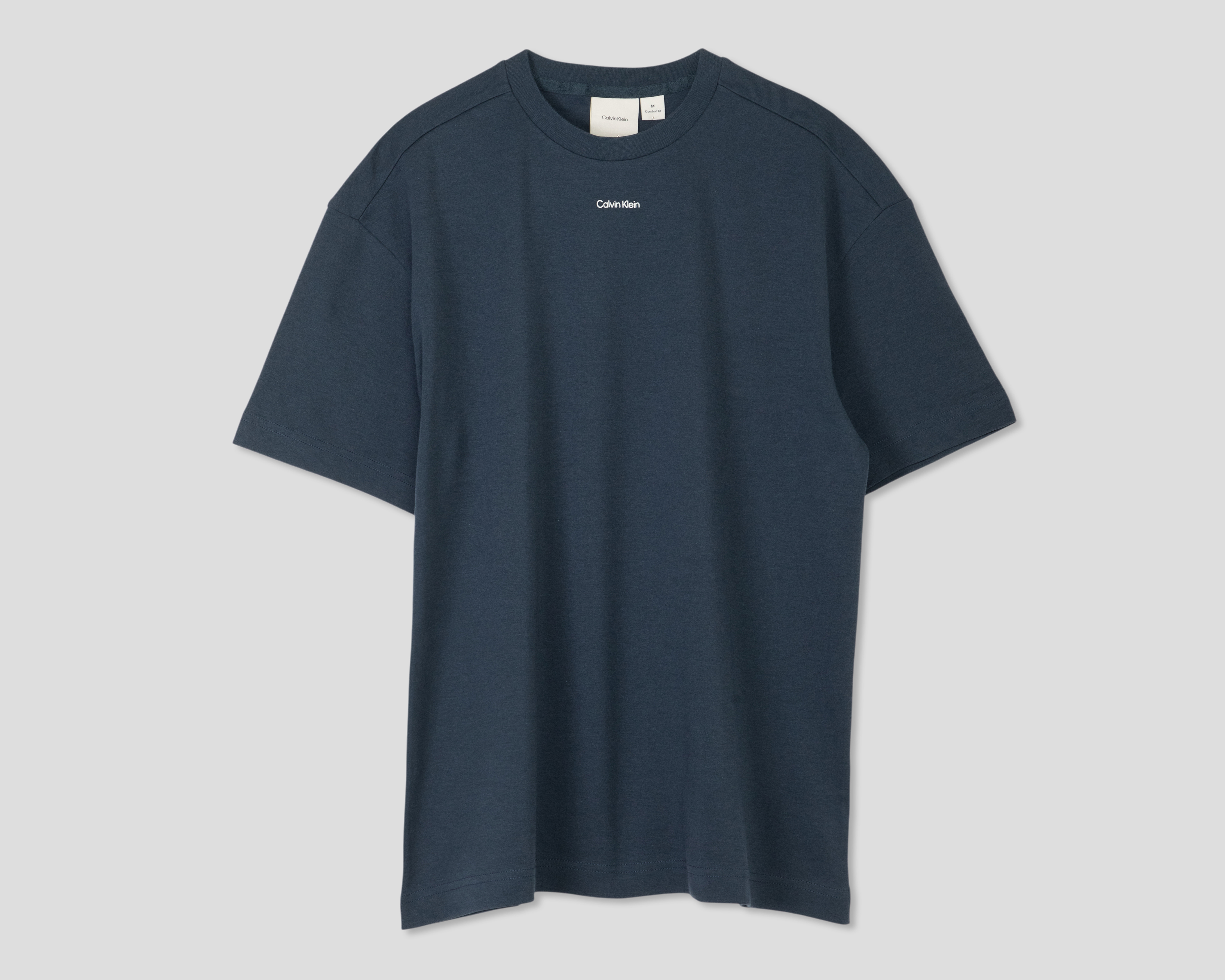 Playera de Cuello Redondo Azul Calvin Klein para Hombre