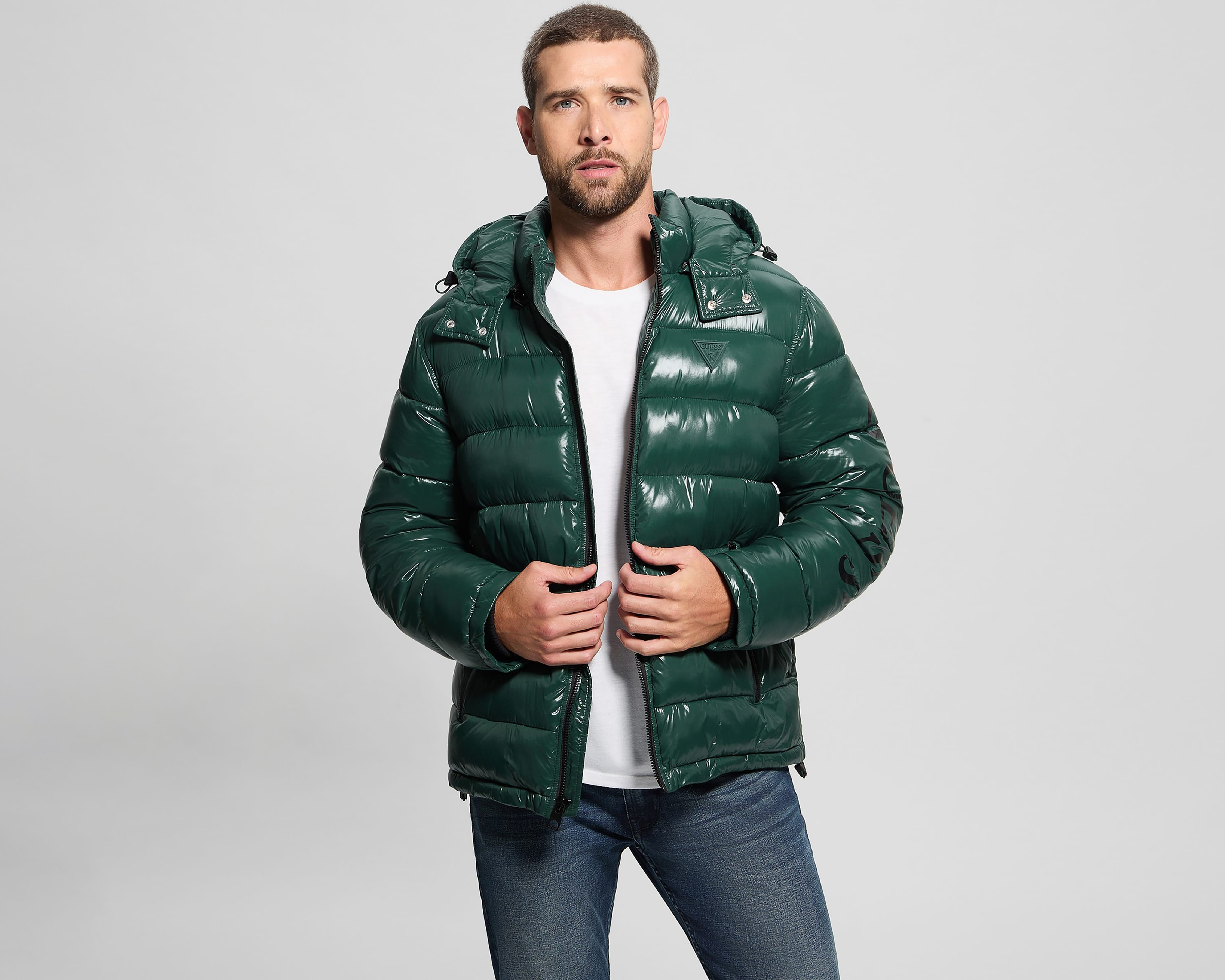 Chamarra Capitonada Guess para Hombre