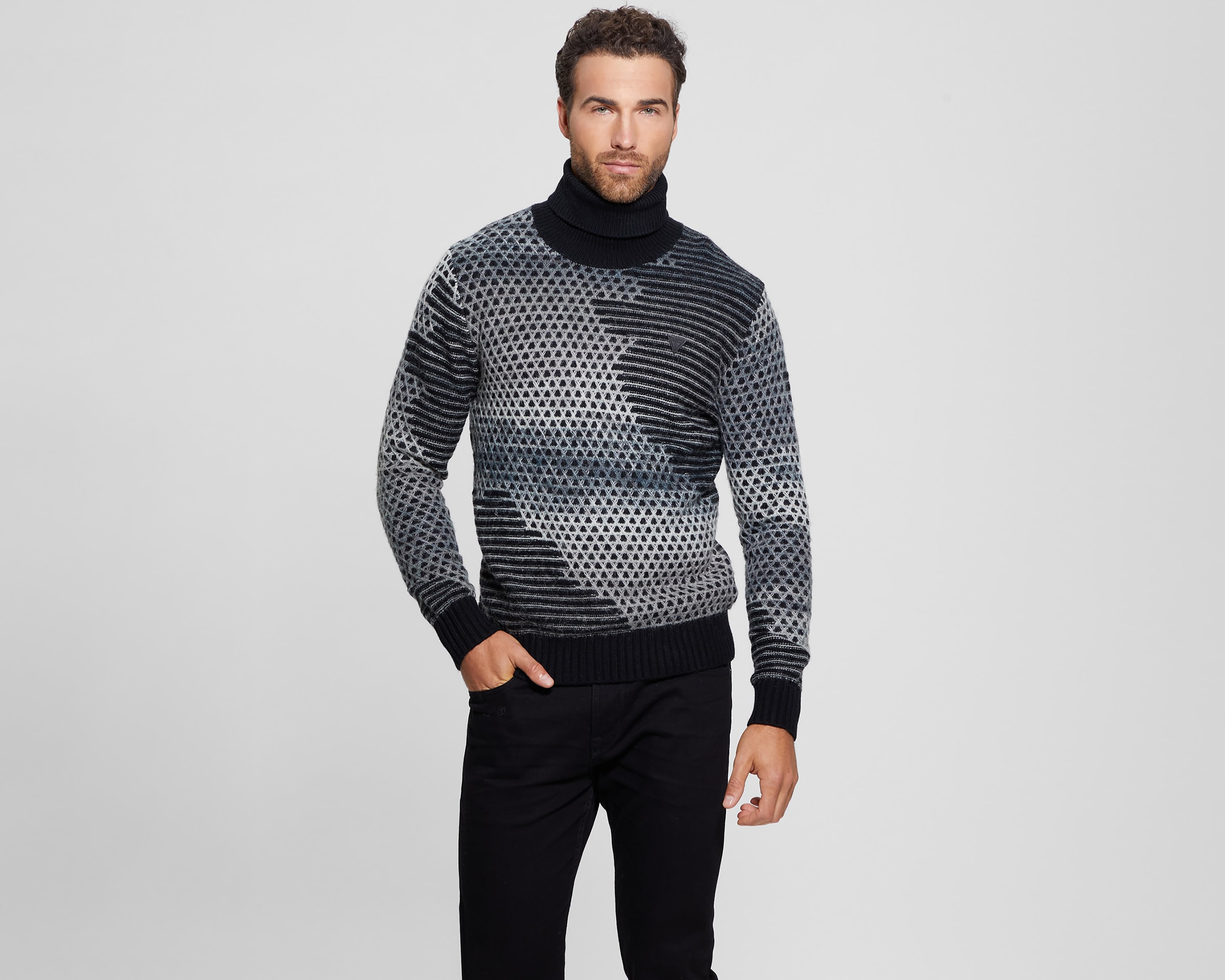 Foto 1 | Foto 1 | Suéter Cuello de Tortuga Guess para Hombre