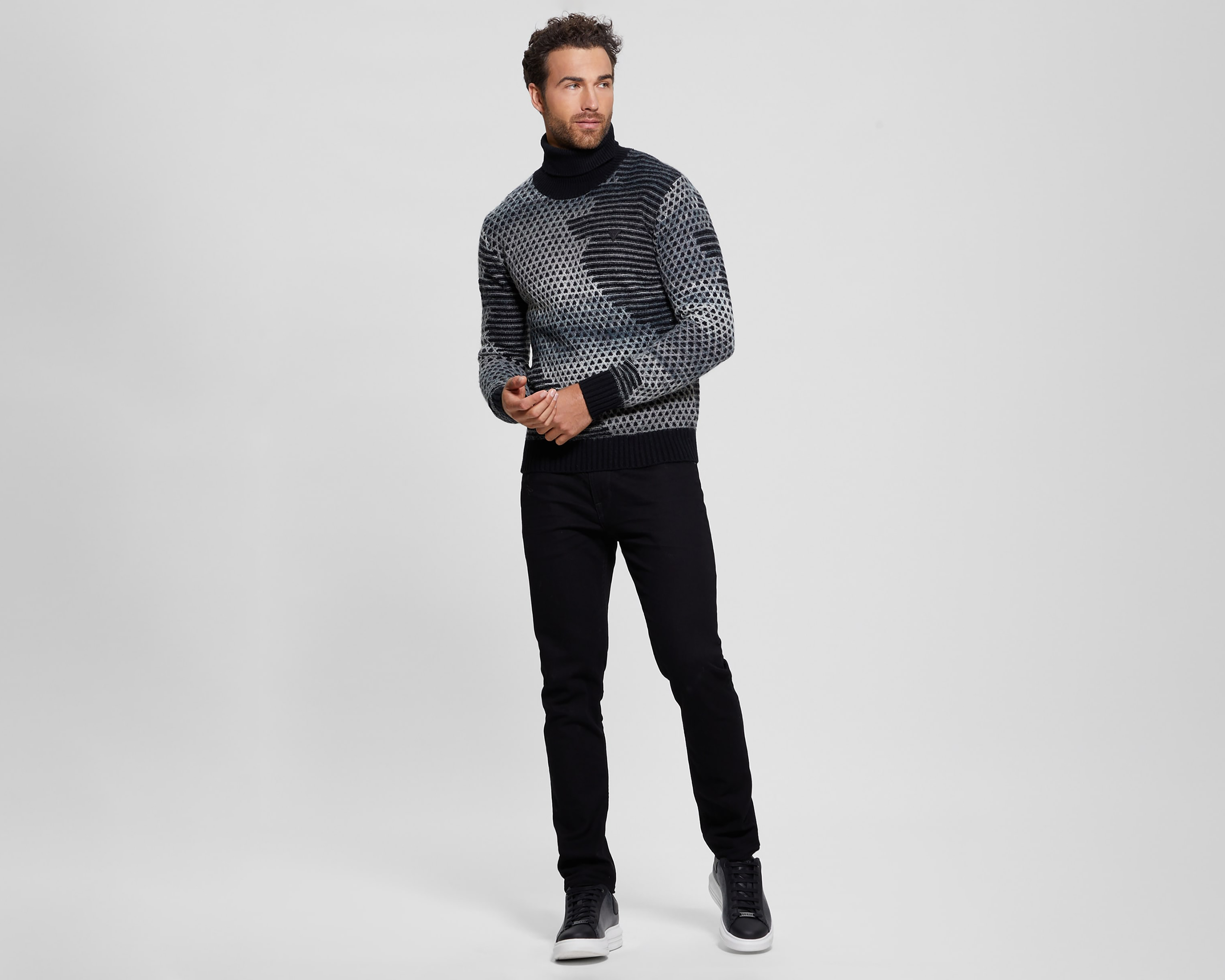 Foto 2 | Foto 2 | Suéter Cuello de Tortuga Guess para Hombre