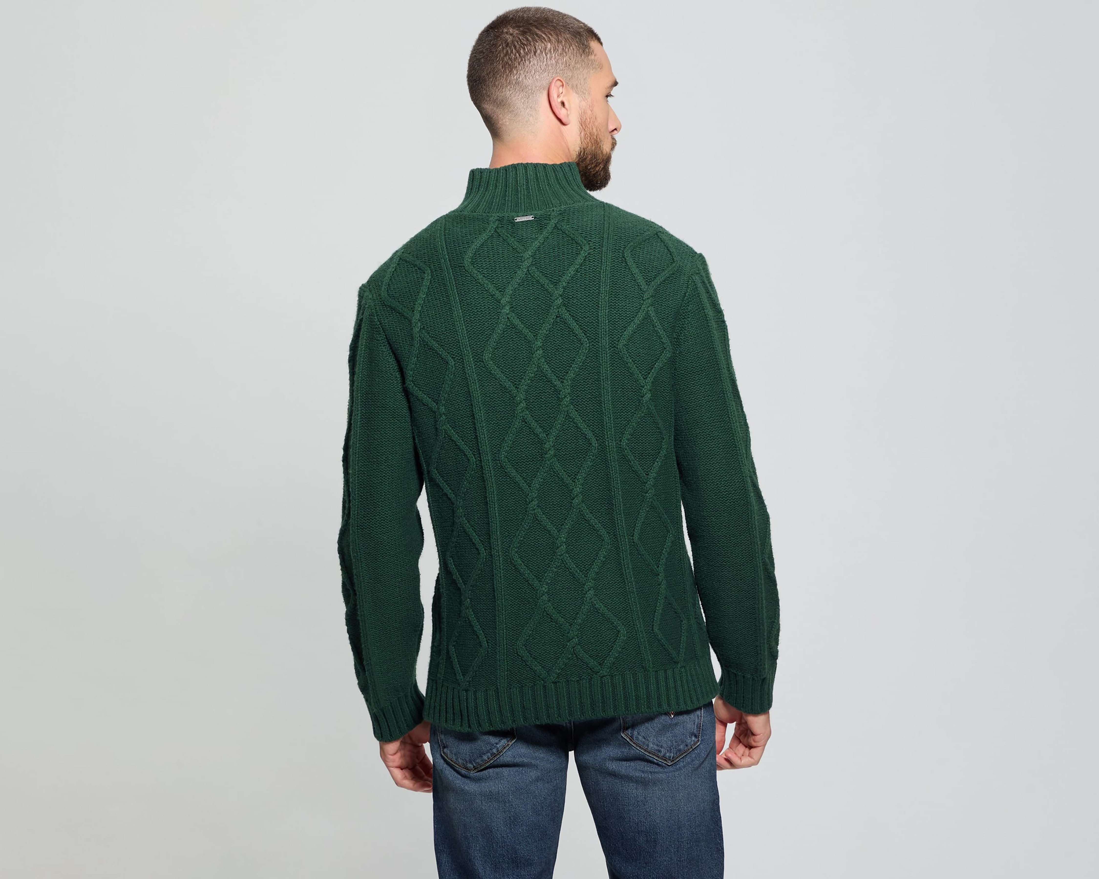 Foto 4 pulgar | Foto 3 | Suéter Cuello Alto Guess para Hombre