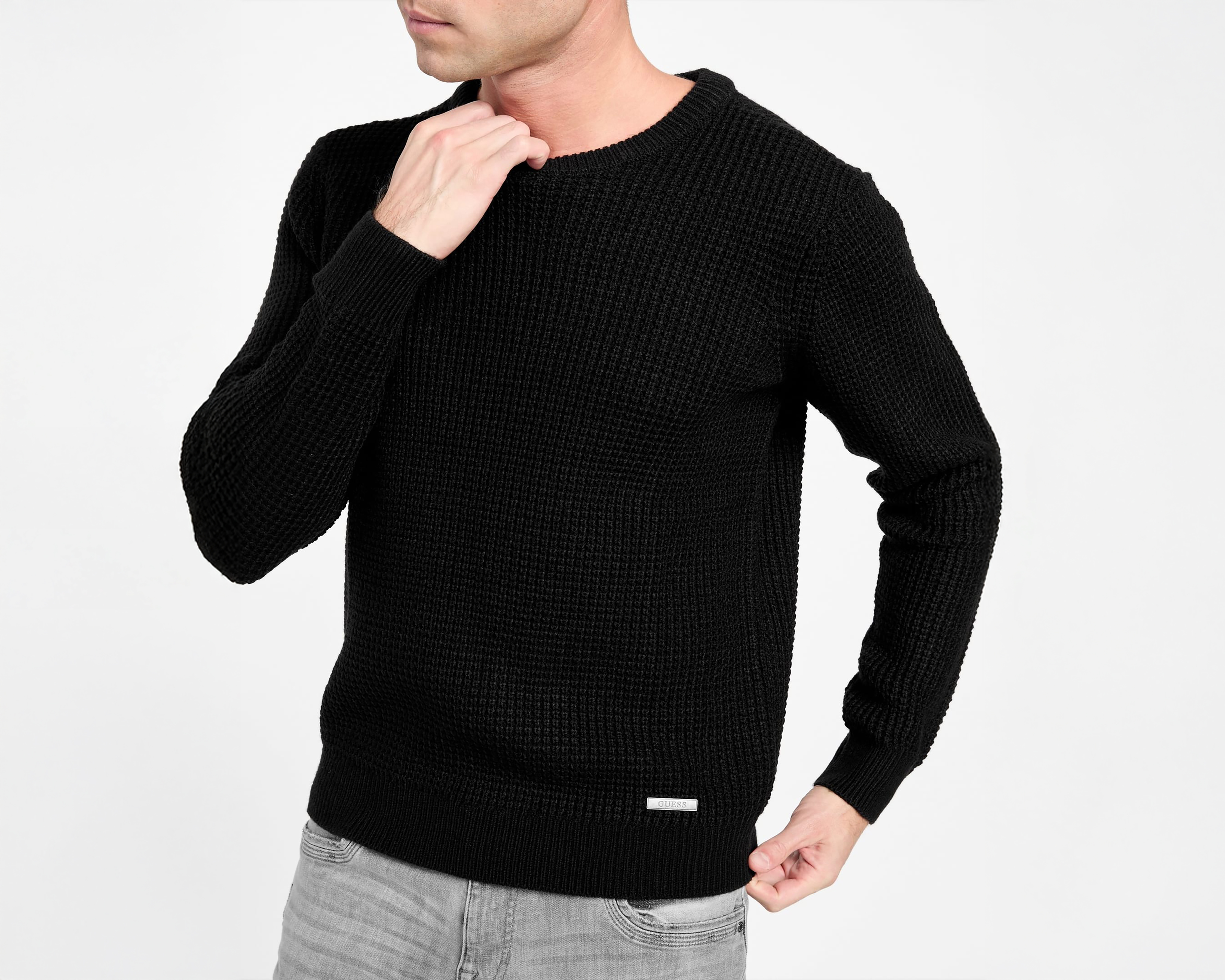 Foto 6 pulgar | Foto 5 | Suéter Cuello Redondo Guess para Hombre