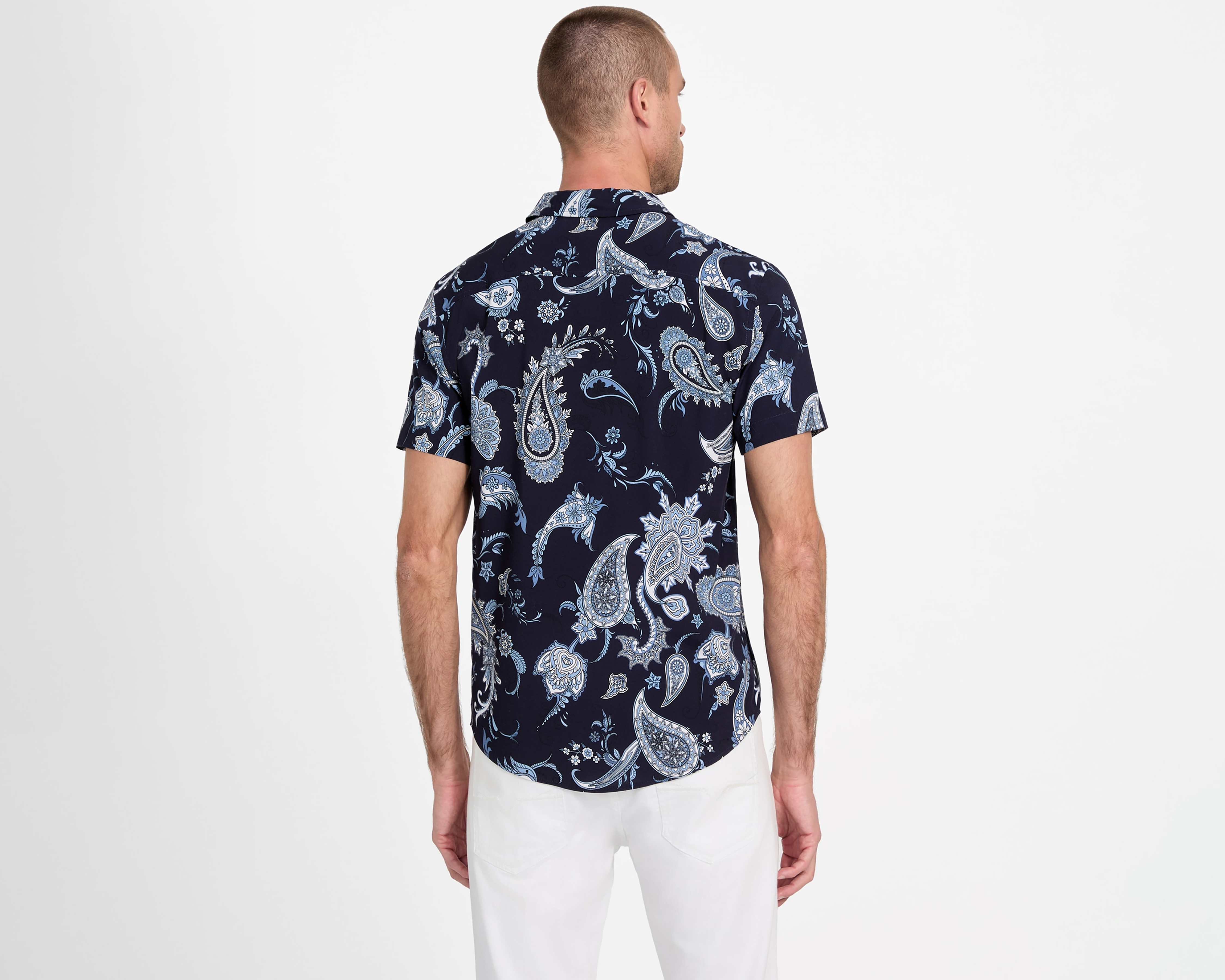 Foto 4 pulgar | Foto 3 | Camisa Casual Guess Regular Fit Estampado para Hombre