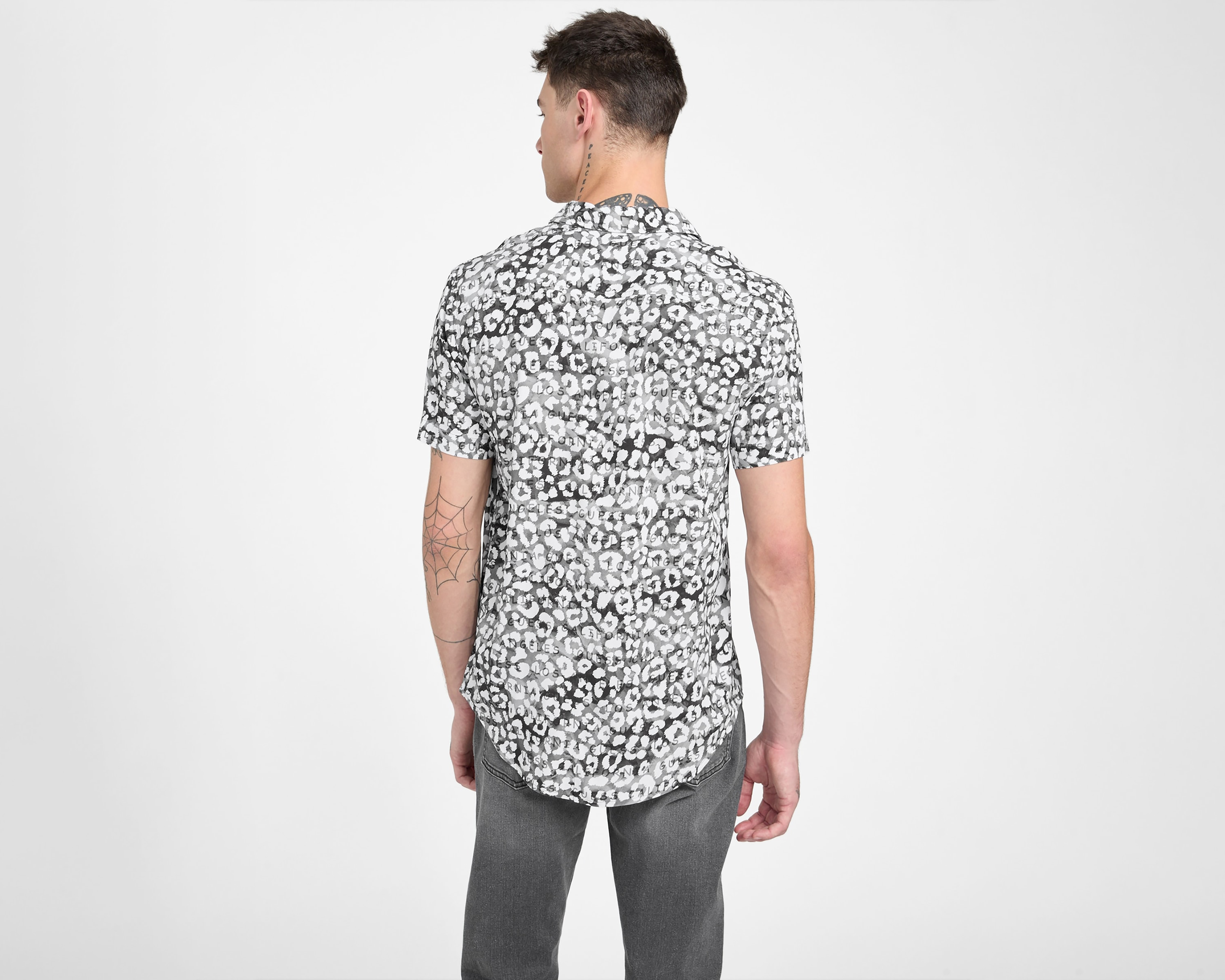 Foto 4 pulgar | Foto 3 | Camisa Casual Guess Regular Fit Estampado para Hombre