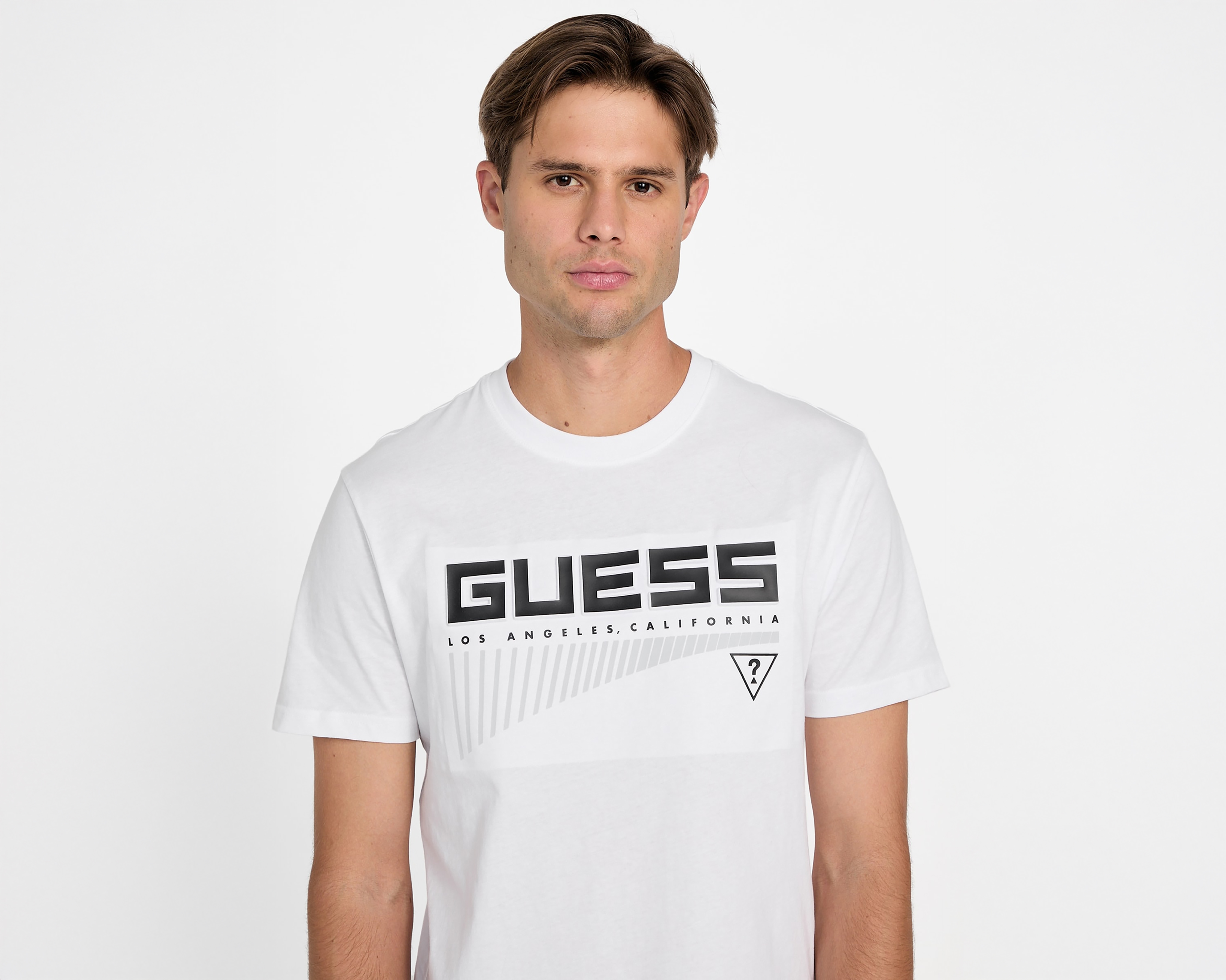 Foto 5 pulgar | Foto 4 | Playera de Cuello Redondo Blanca Guess para Hombre