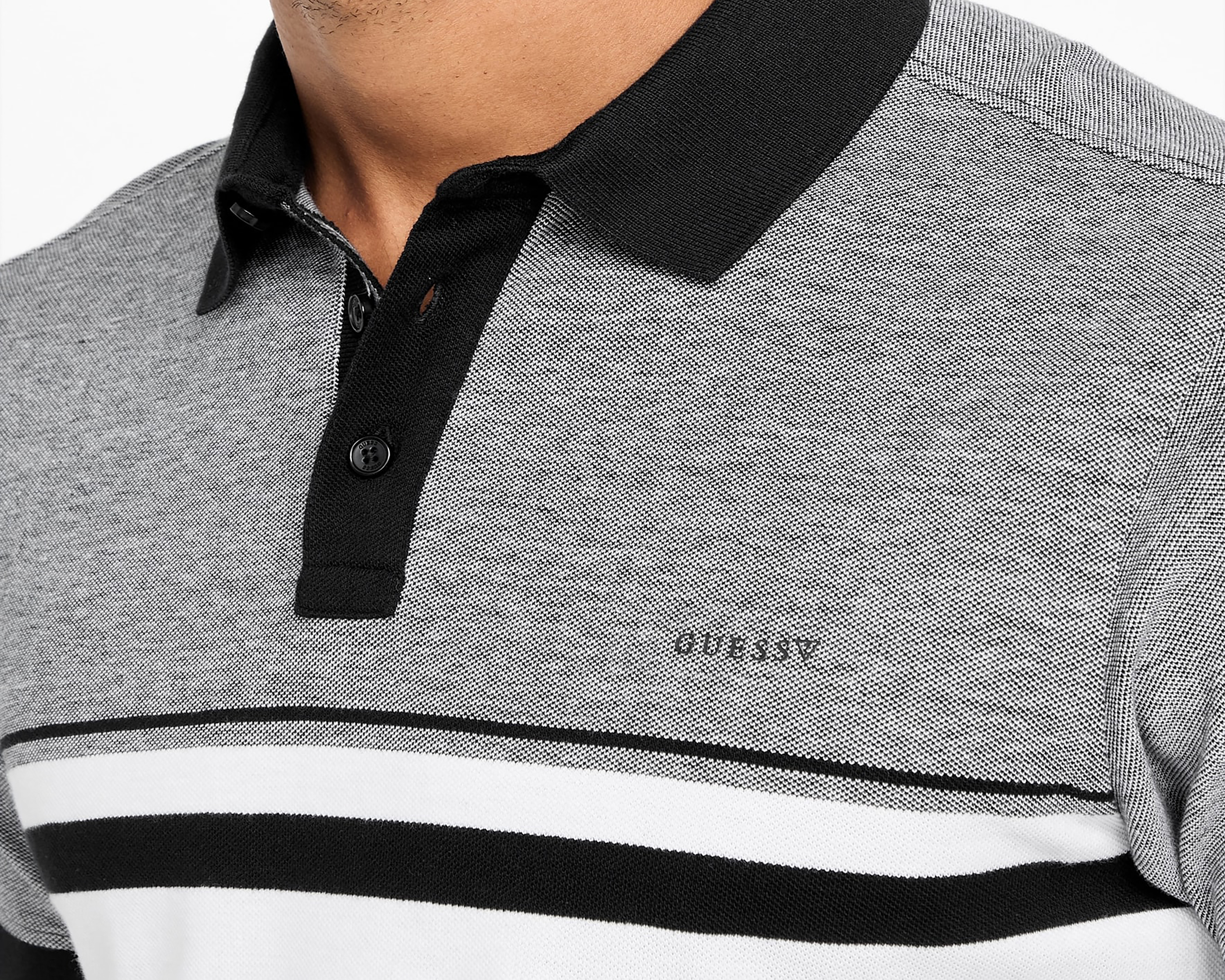 Foto 4 | Foto 4 | Playera Polo Guess Blanca para Hombre