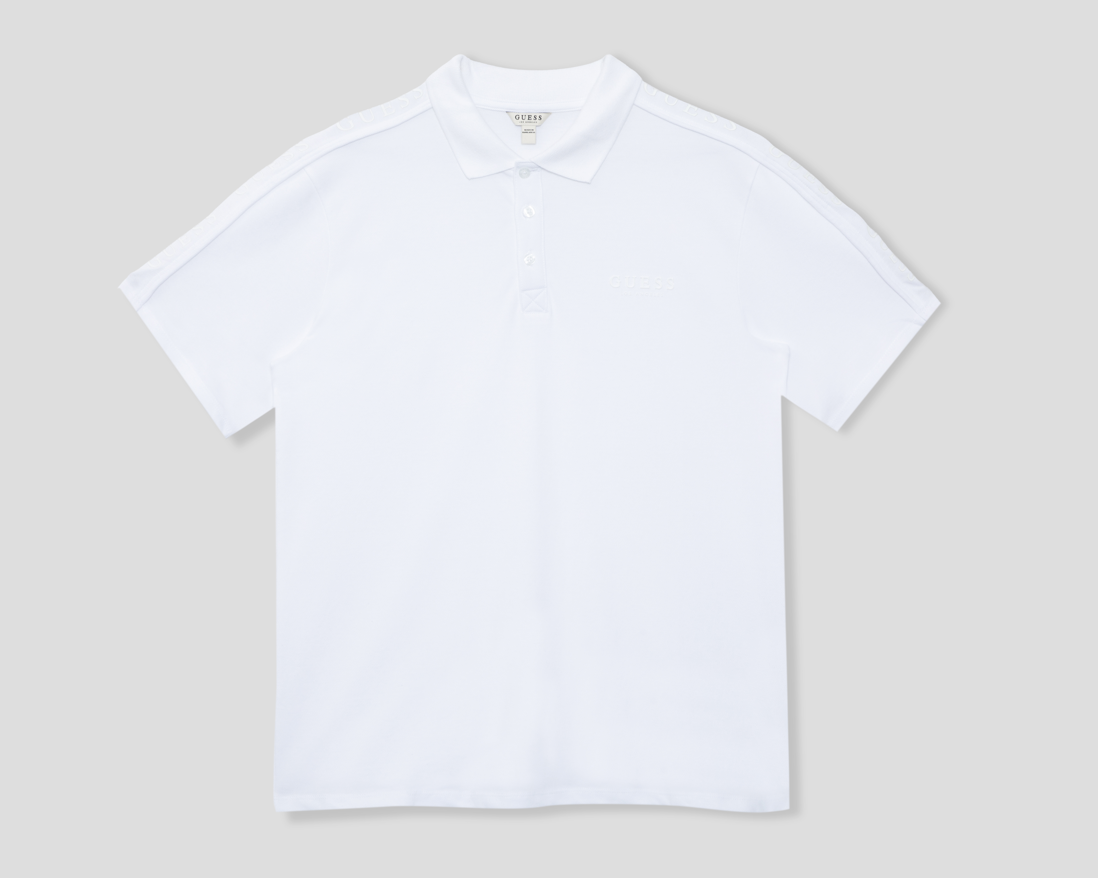 Playera Polo Guess Blanca para Hombre