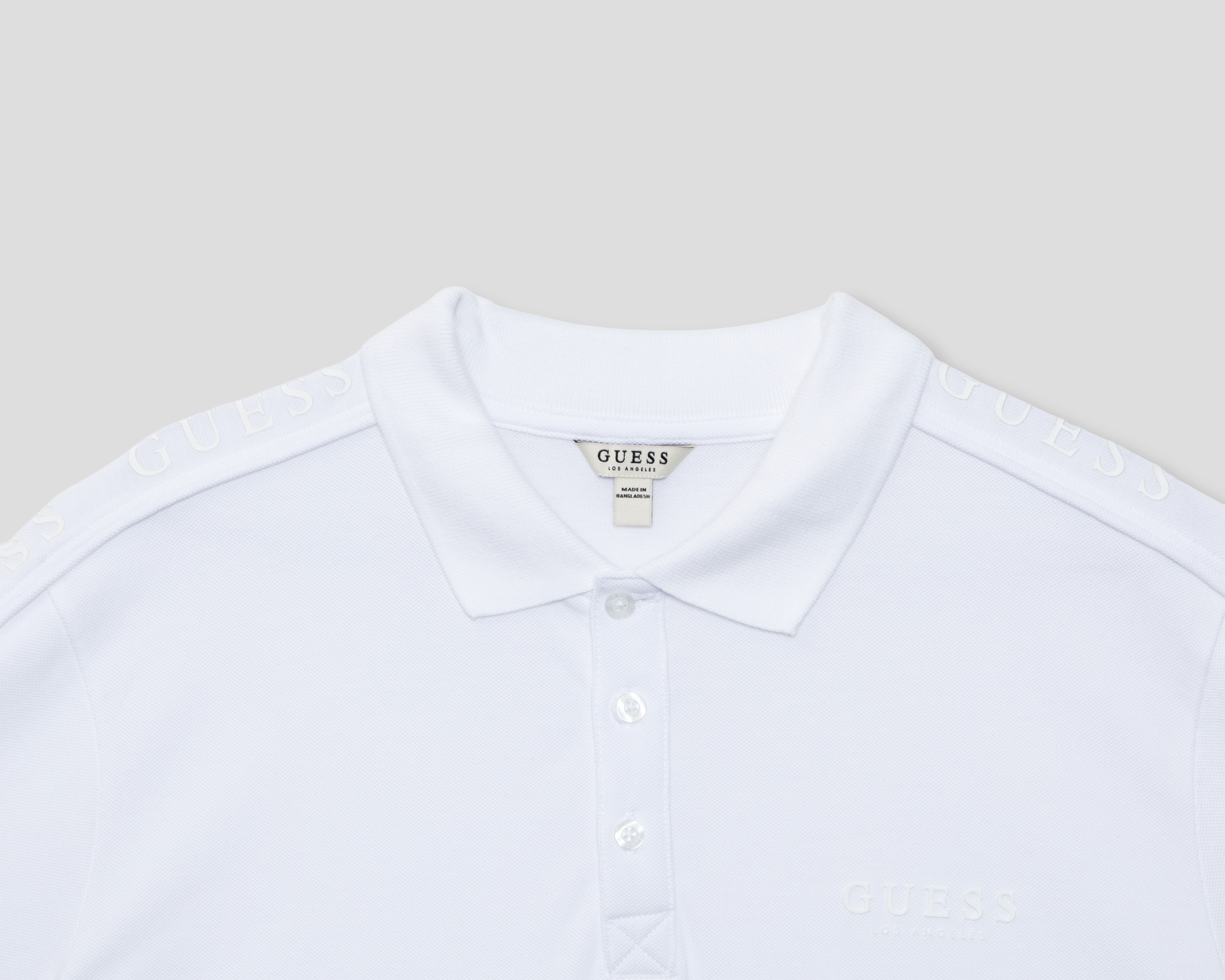 Foto 3 | Foto 3 | Playera Polo Guess Blanca para Hombre