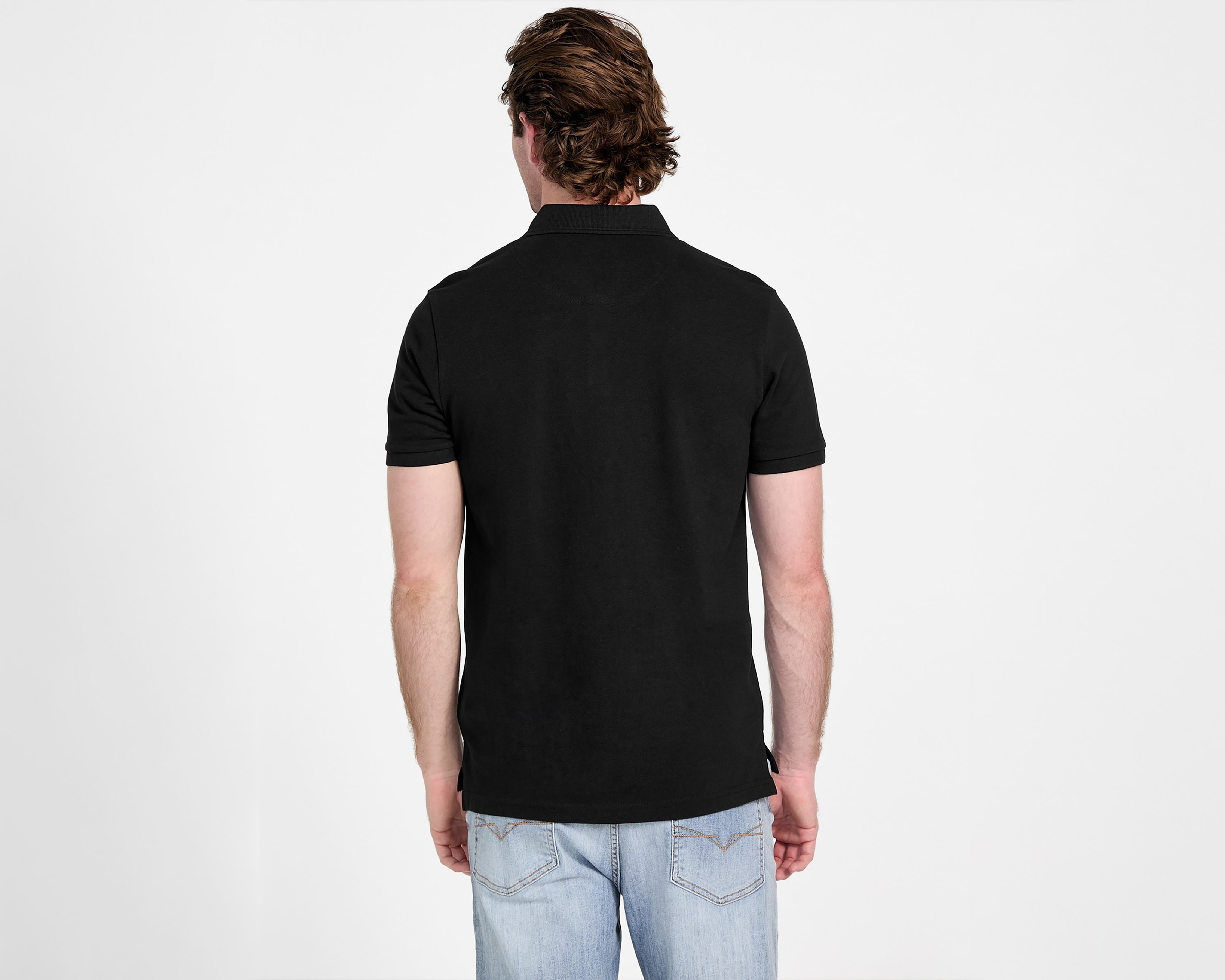 Foto 3 | Foto 3 | Playera Polo Guess Negra para Hombre