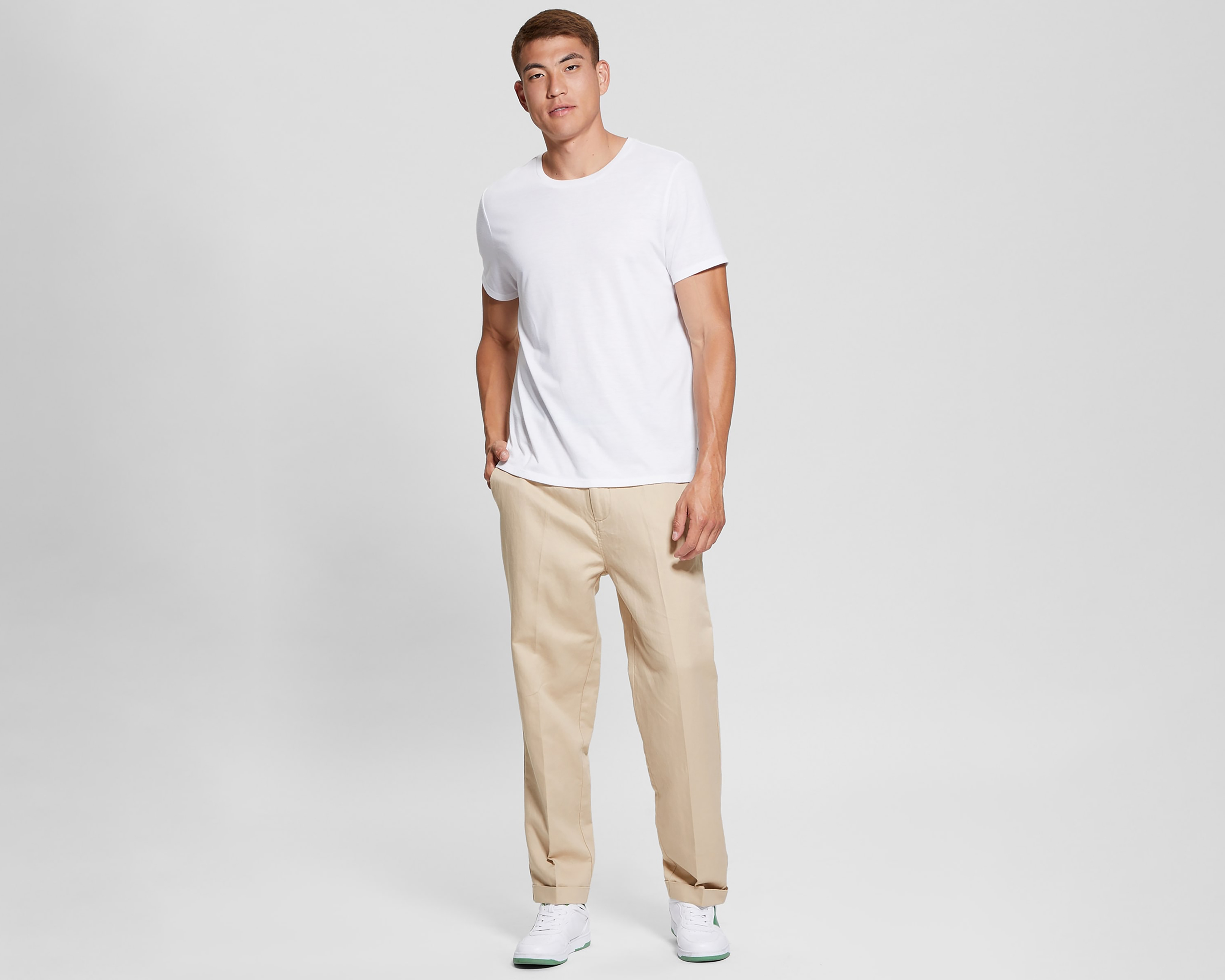 Foto 2 | Foto 2 | Pantalón Casual Guess Beige para Hombre