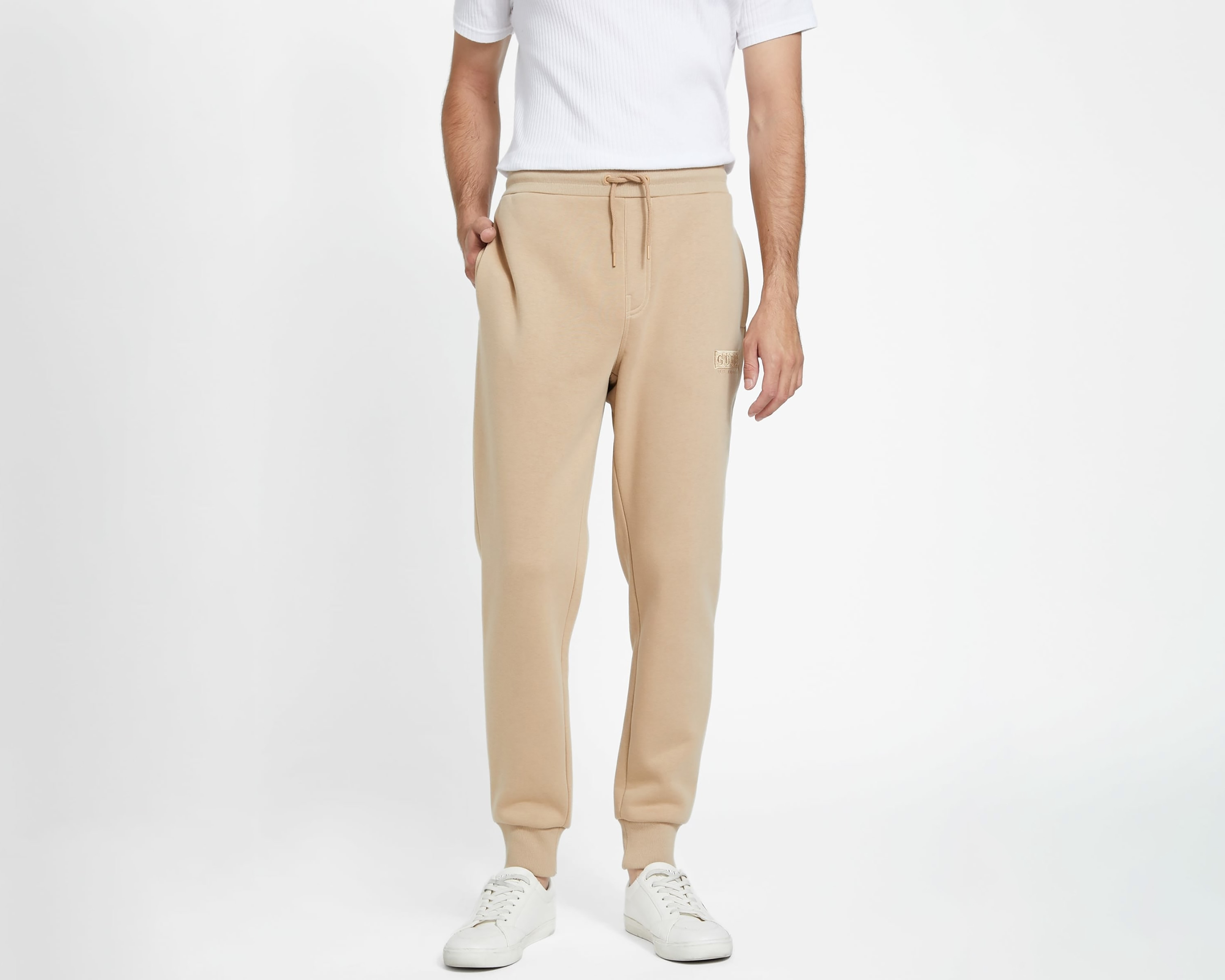 Foto 1 | Foto 1 | Jogger Guess Beige para Hombre