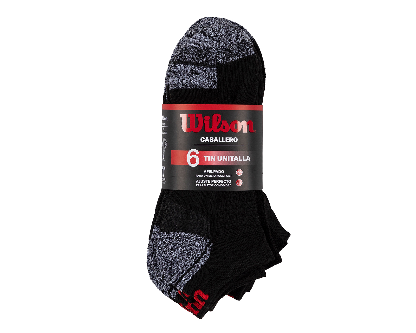 Foto 5 pulgar | Foto 4 | Calcetas Deportivas Tines Wilson para Hombre 6 Pares