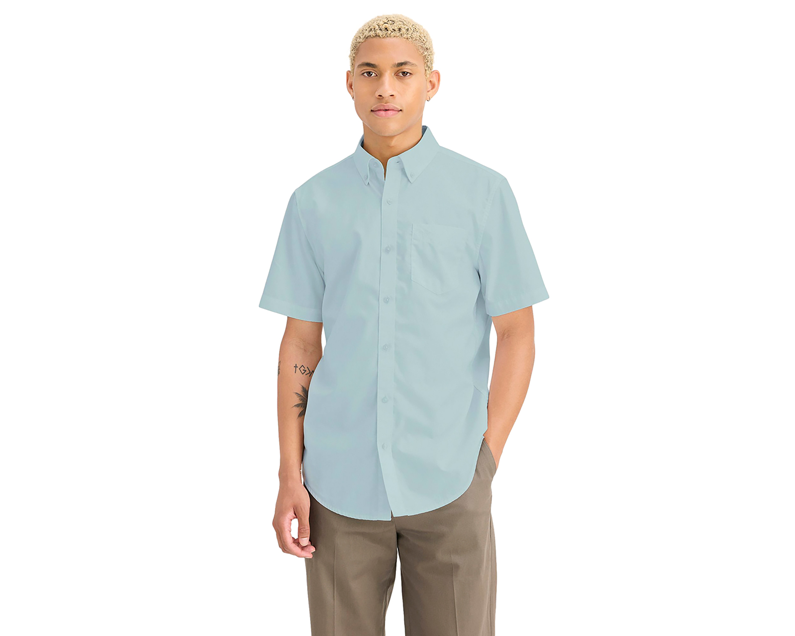 Foto 1 | Foto 1 | Camisa Casual de Algodón Dockers Regular Lisa para Hombre