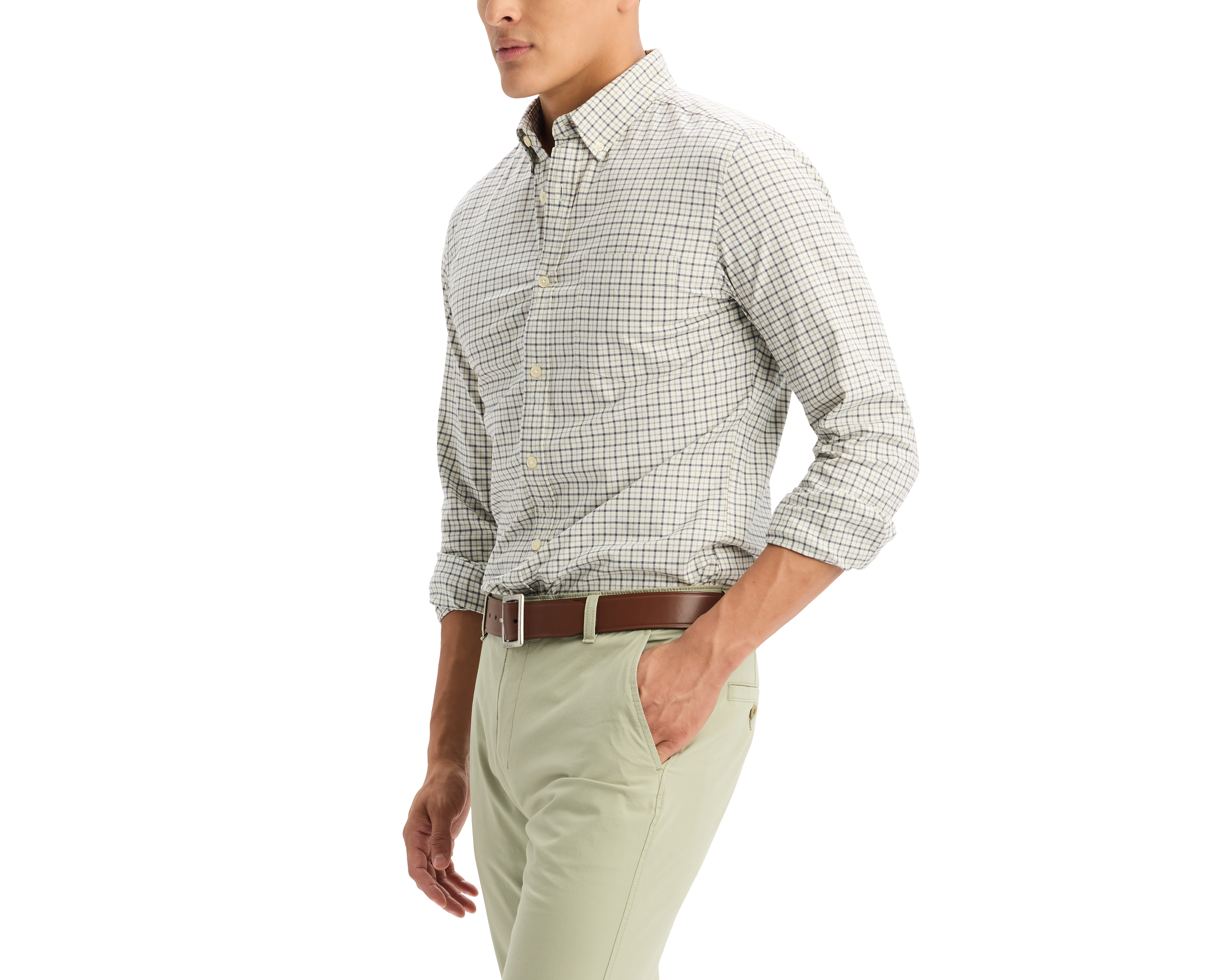 Foto 5 pulgar | Foto 4 | Camisa Casual de Algodón Dockers Slim Cuadrada para Hombre