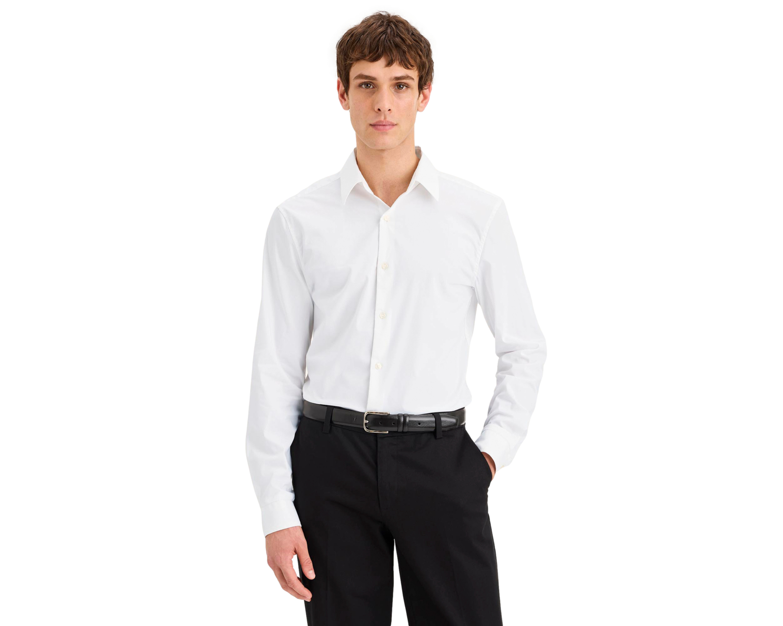 Camisa Casual Dockers Slim Blanca para Hombre
