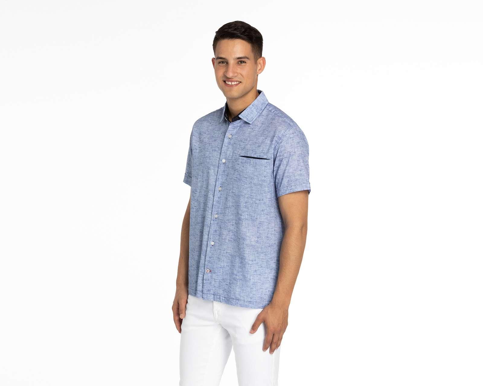 Foto 2 pulgar | Foto 1 | Camisa Casual Porto Sur Lisa