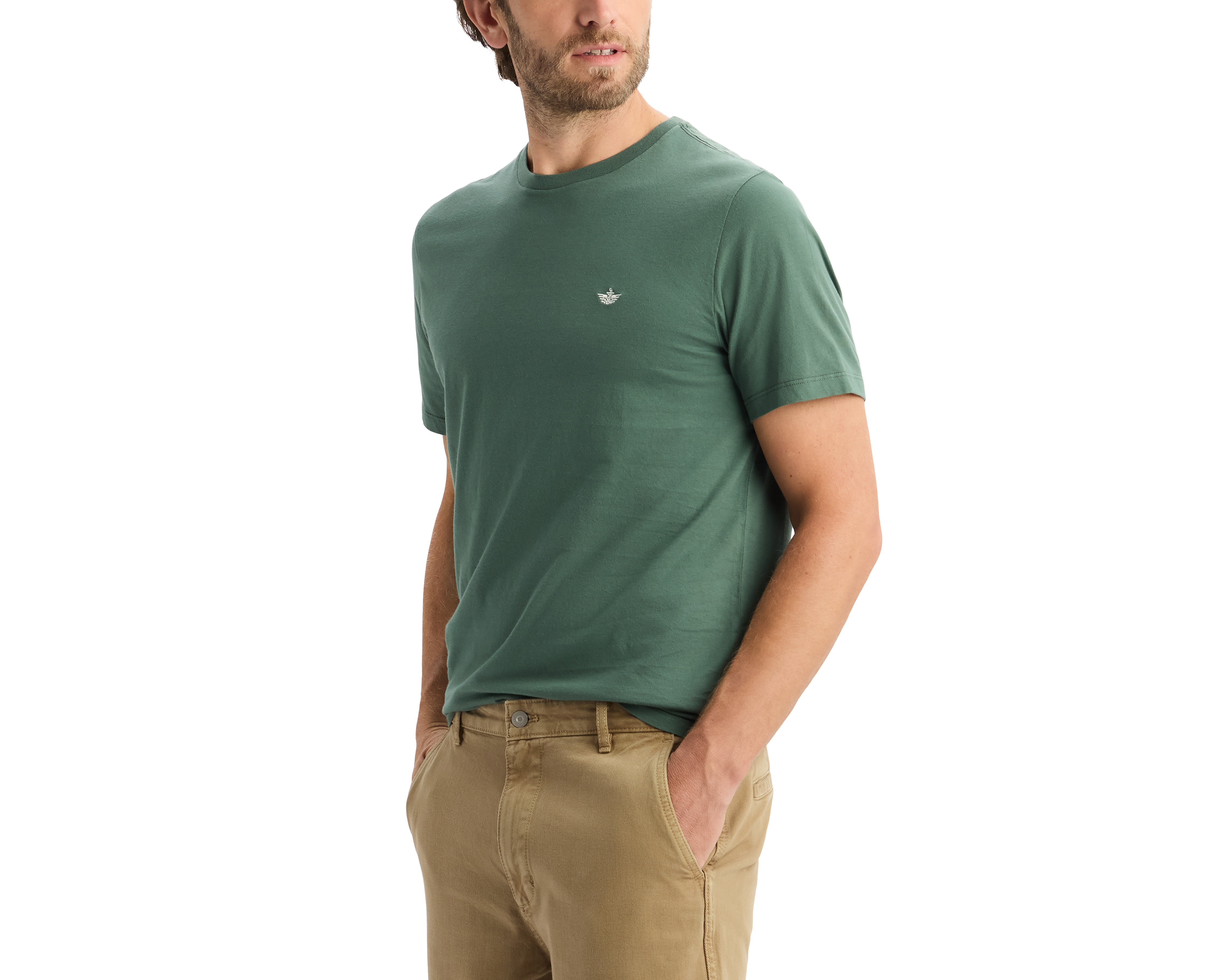 Foto 4 | Foto 4 | Playera de Cuello Redondo Verde Dockers para Hombre