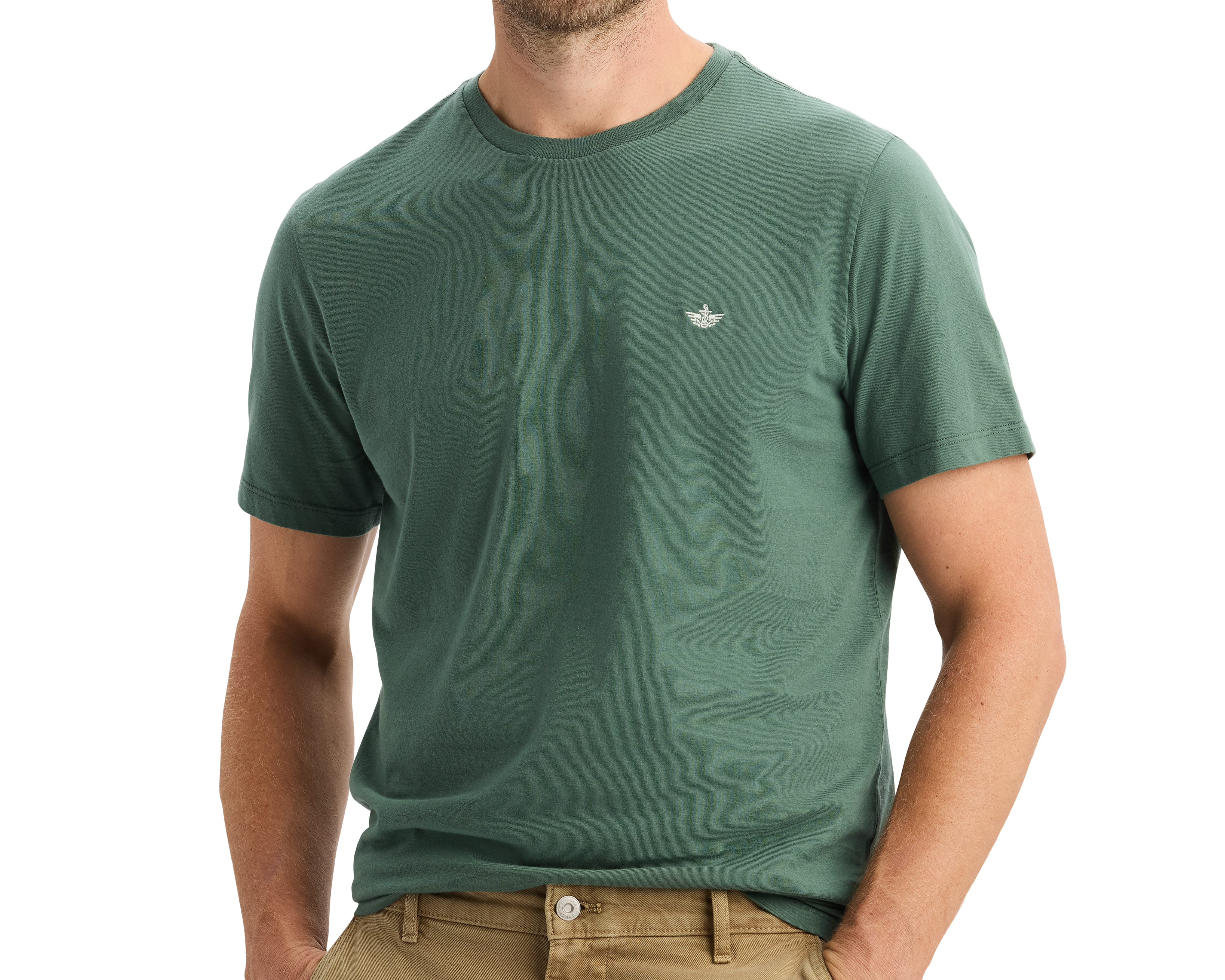Foto 5 | Foto 5 | Playera de Cuello Redondo Verde Dockers para Hombre