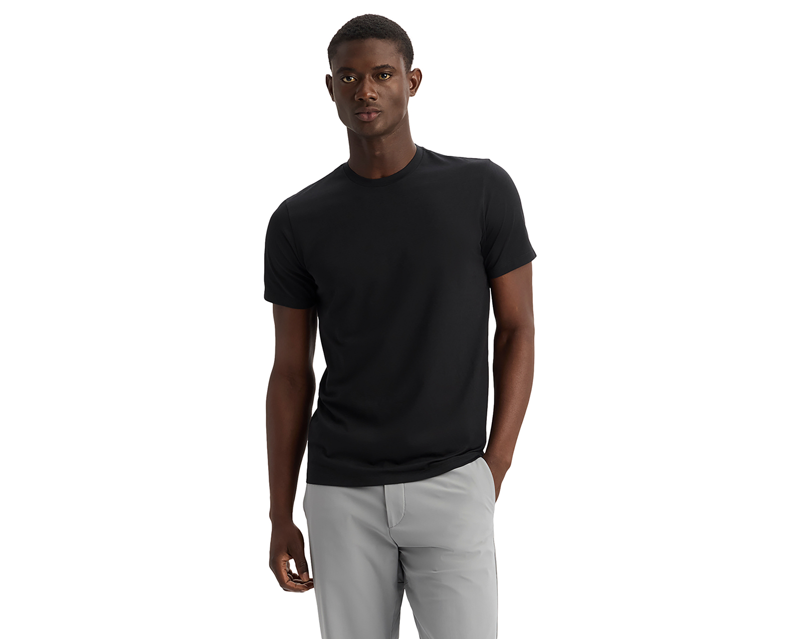 Playera de Cuello Redondo Negra Dockers para Hombre