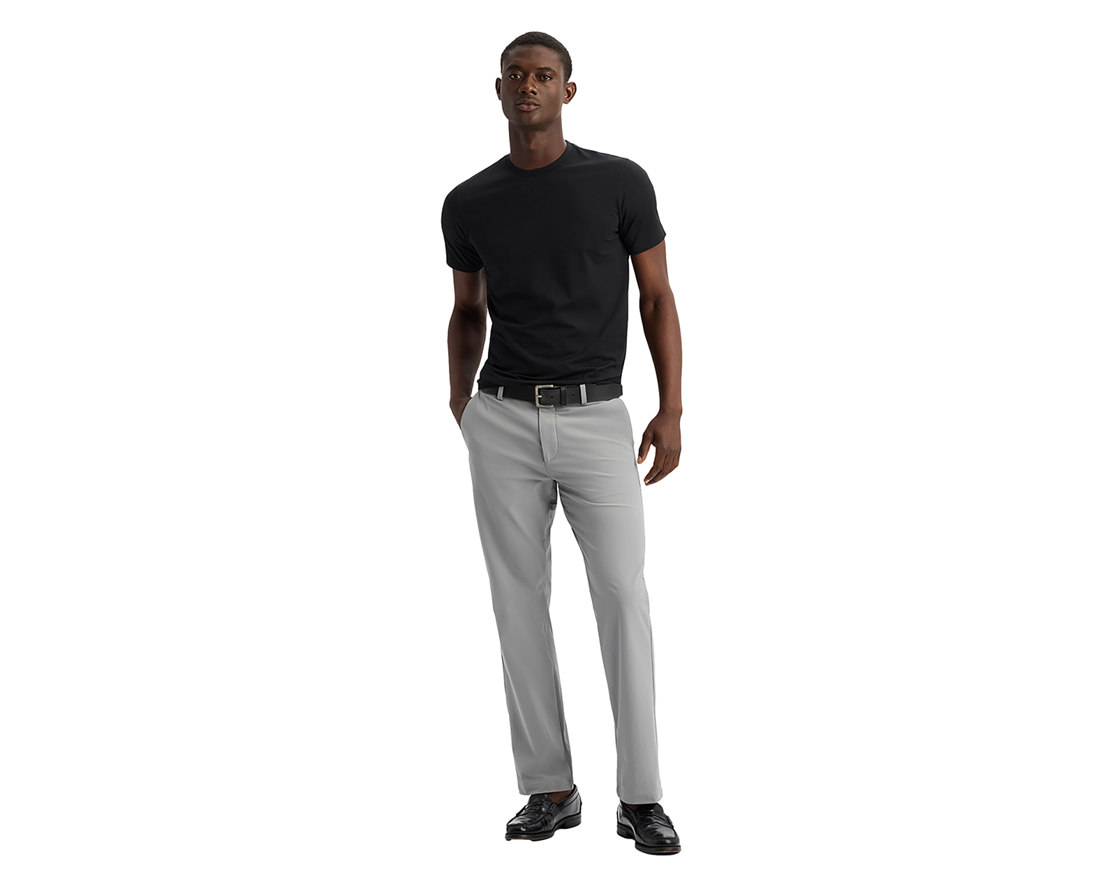 Foto 2 | Foto 2 | Playera de Cuello Redondo Negra Dockers para Hombre