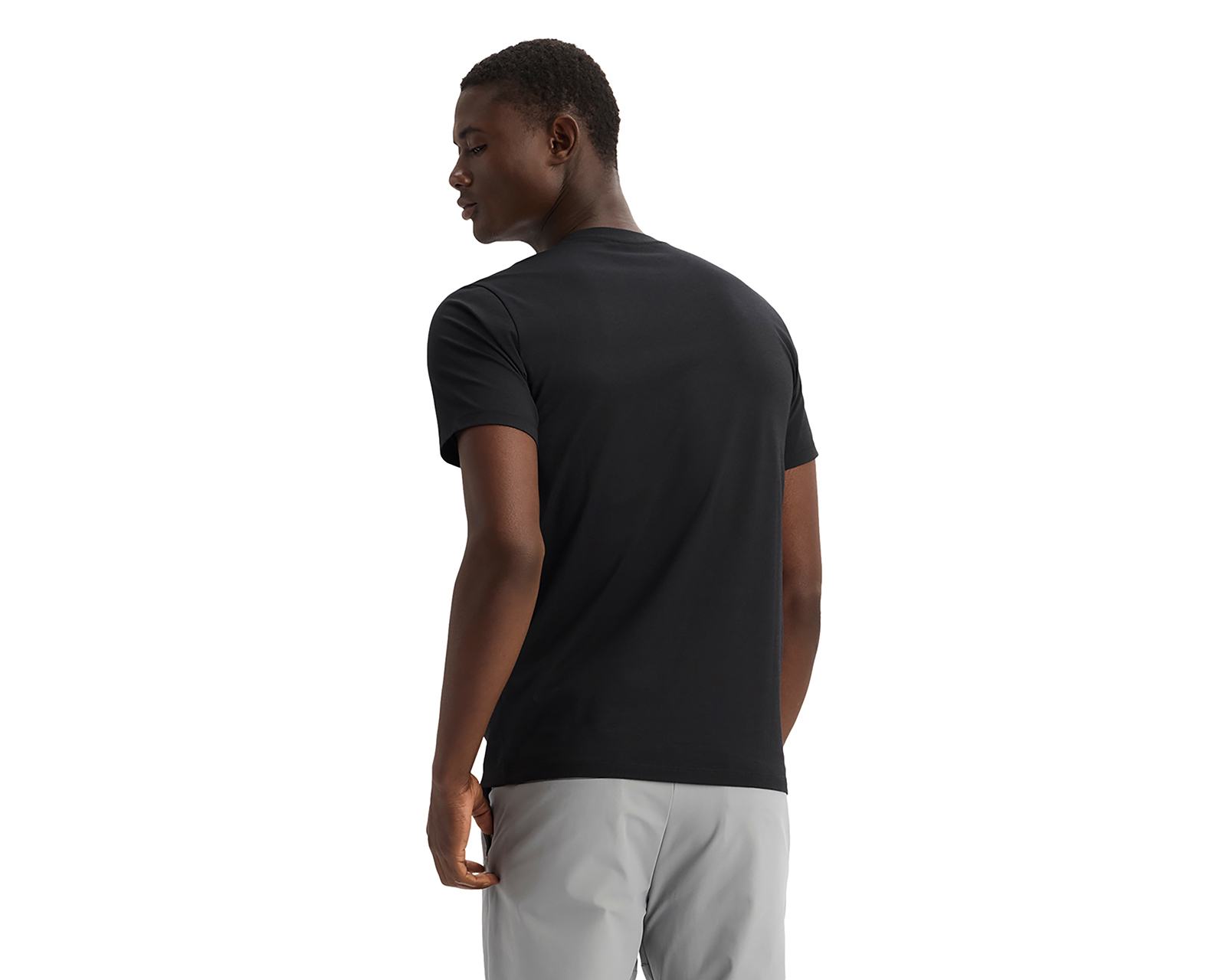 Foto 4 pulgar | Foto 3 | Playera de Cuello Redondo Negra Dockers para Hombre